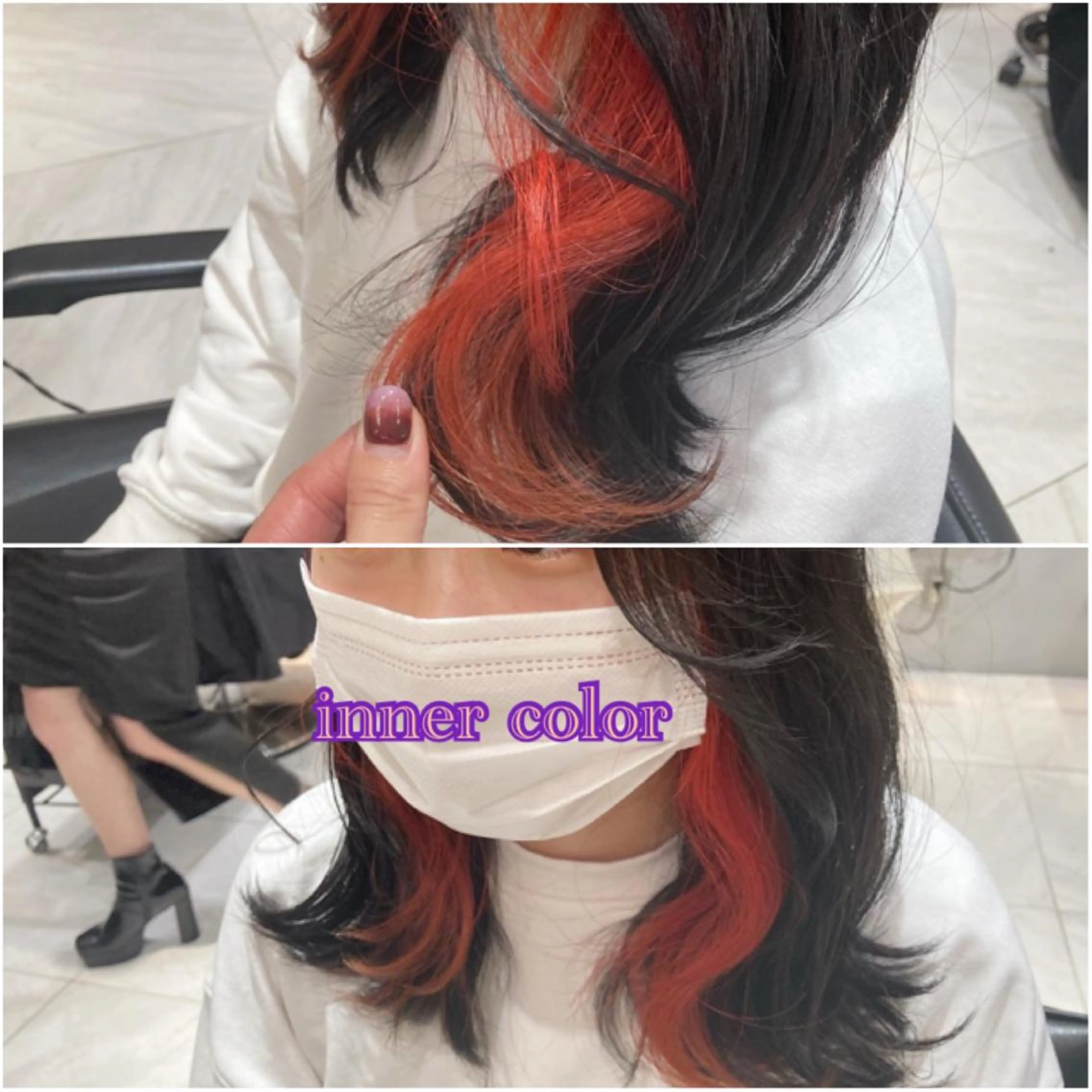 ロング カラー ヘアアレンジ ブリーチ ケアブリーチ ダブルカラー カット ヘアカラー トリートメント ヘアセット 垢抜け韓国風ヘア カラーMIKUのヘアスタイル