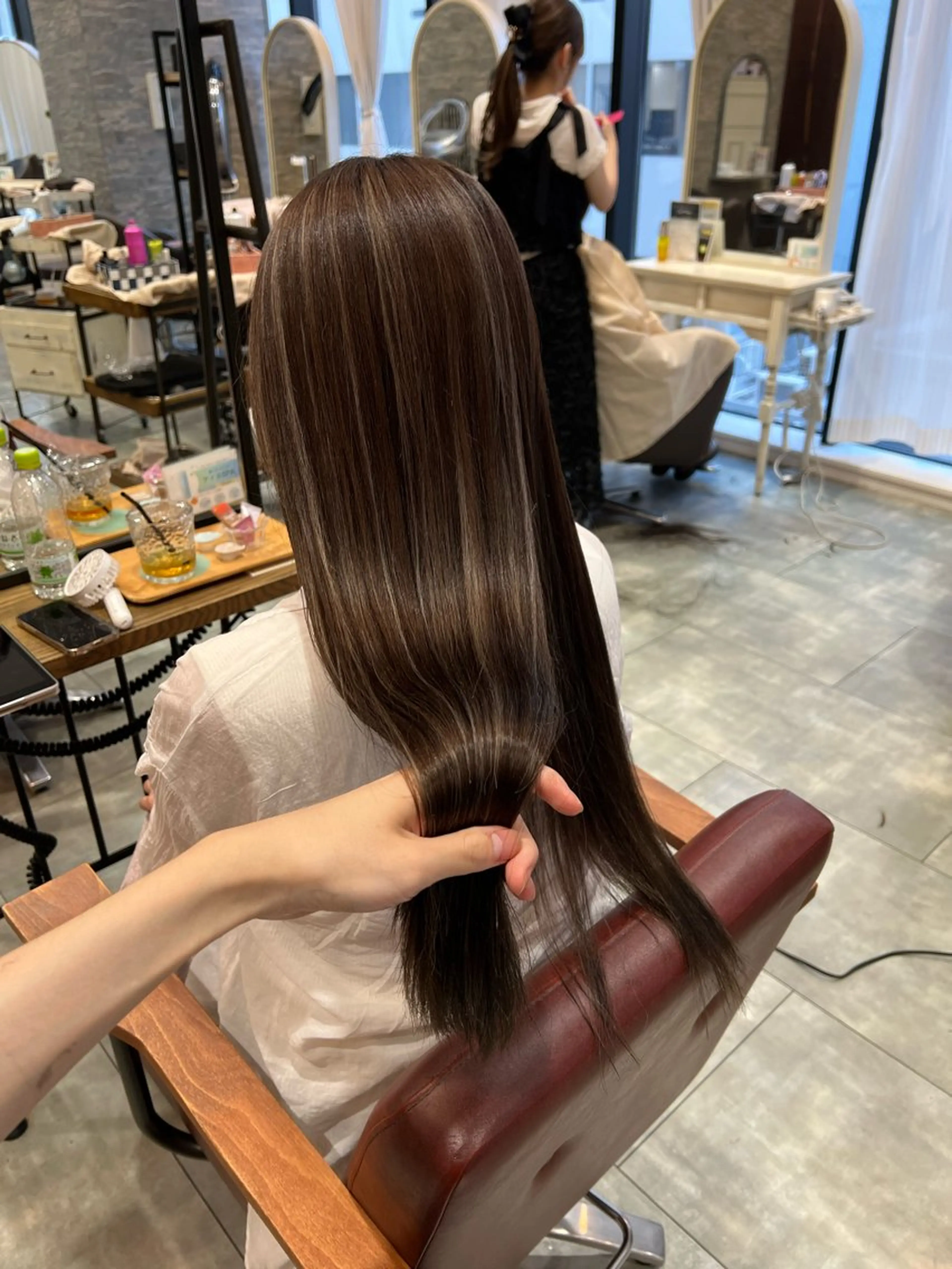 ロング ヘアカラー トリートメント 本日空きあり/梅田 赤み消し/鈴木将大のヘアスタイル