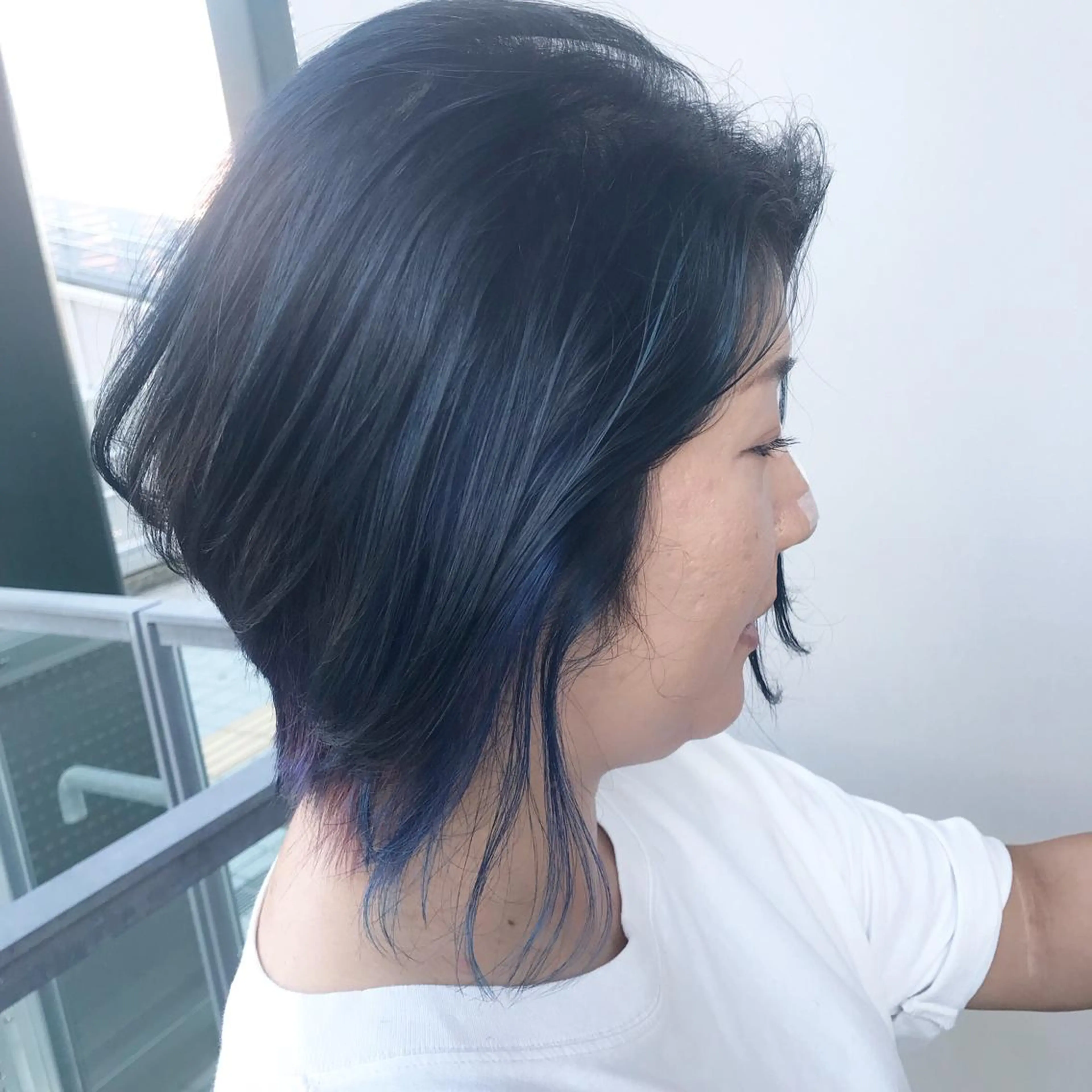 カラー ドリルパーマ 元木宏至のヘアスタイル