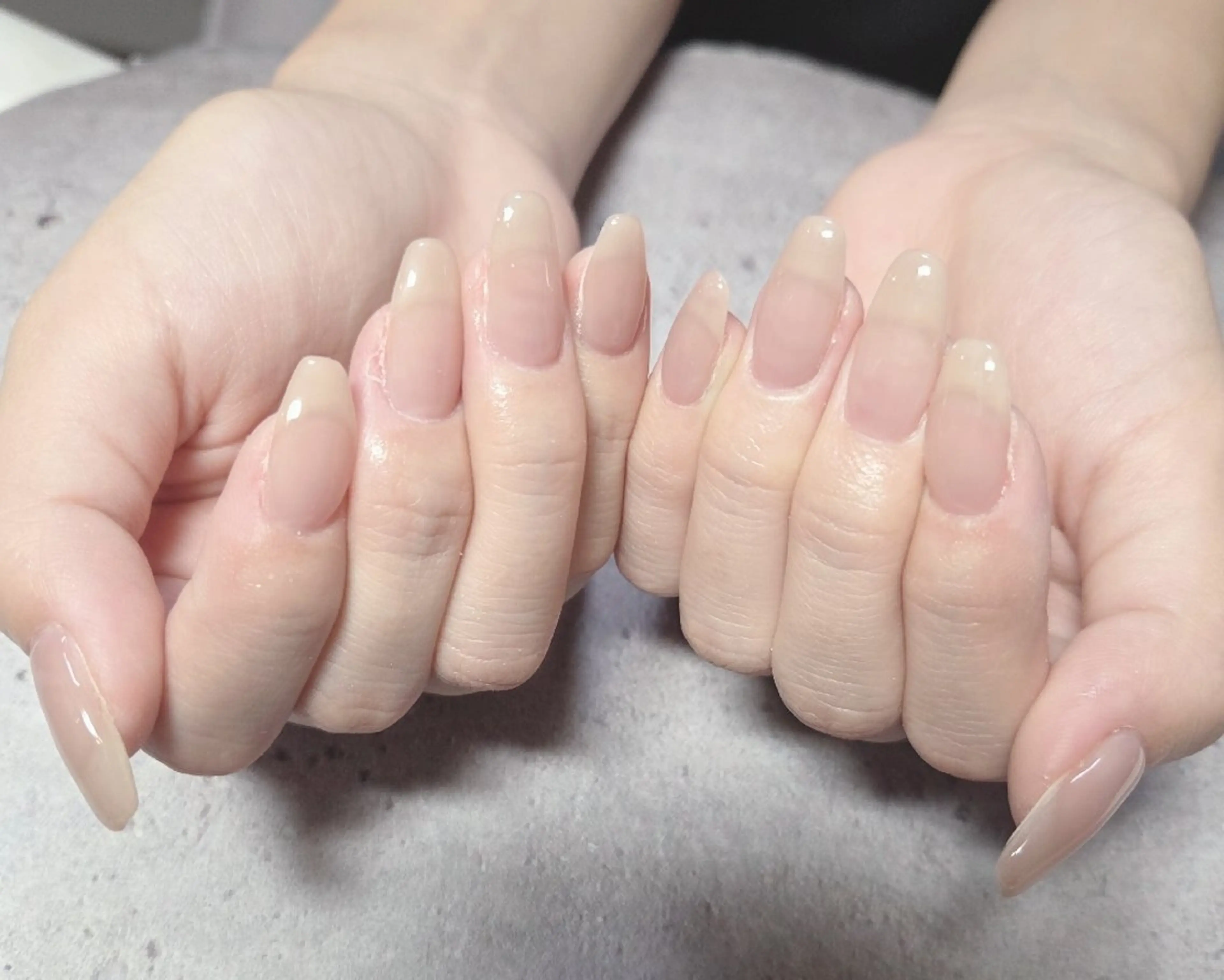 ネイル 長さ出し ジェルネイル キラキラネイル ラメ(グリッター) ラメグラデーション ハンドネイル flure de neige yukiのネイルデザイン