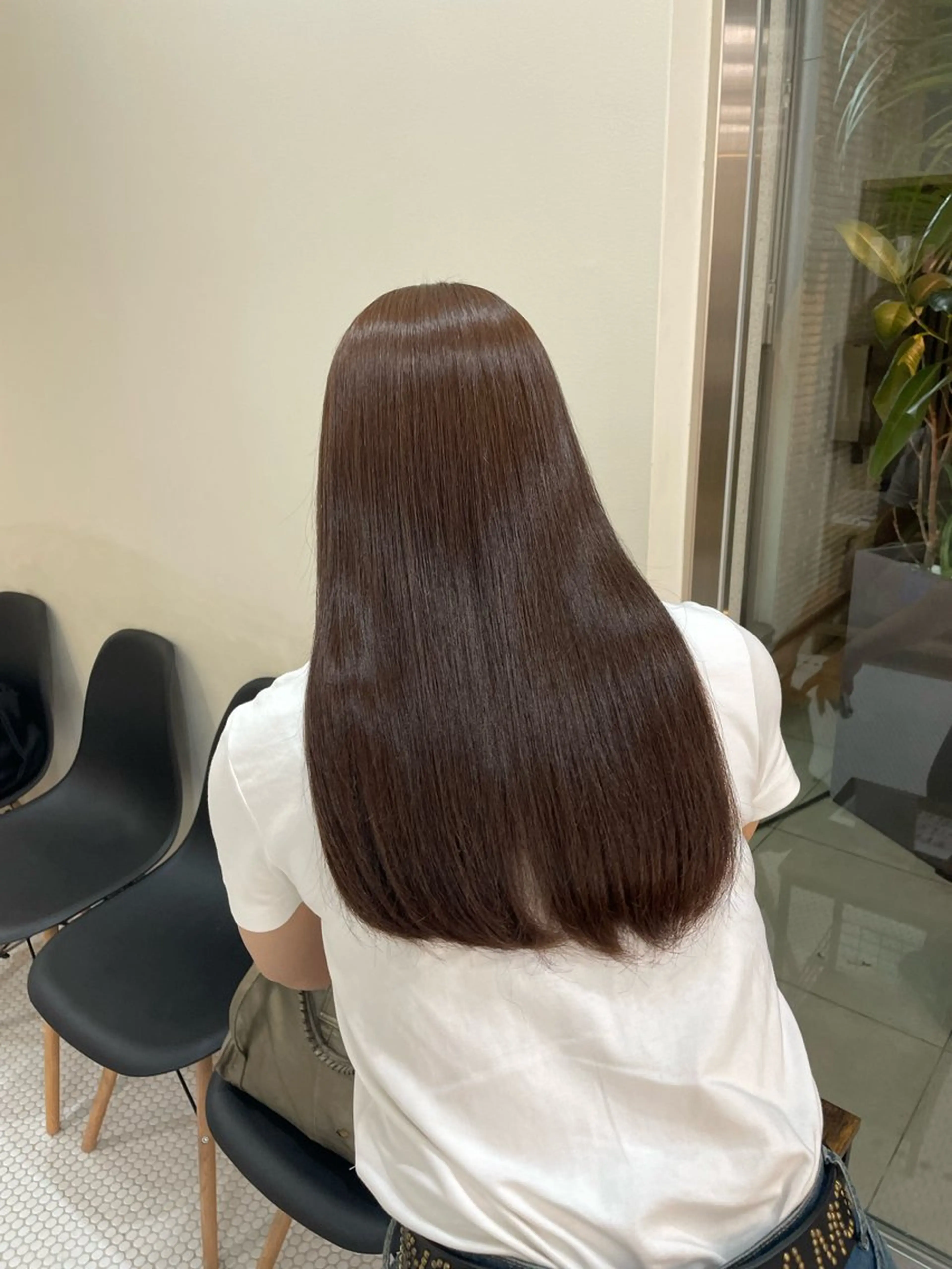 ロング ブリーチカラー/ 細川はるかのヘアスタイル