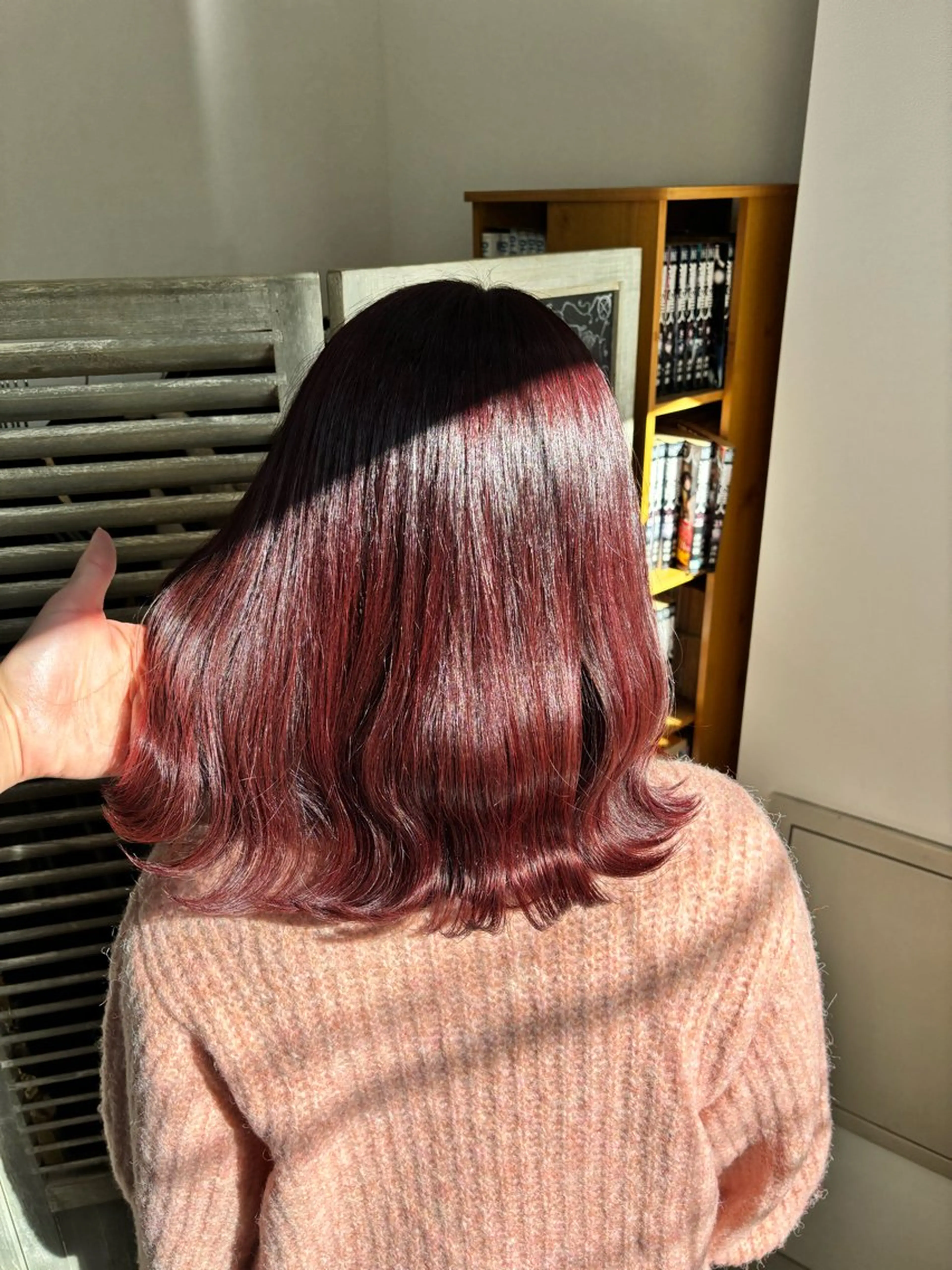 ミディアム カット ヘアカラー トリートメント 🌿透明感カラー‪ 縮毛矯正✨かずきのヘアスタイル