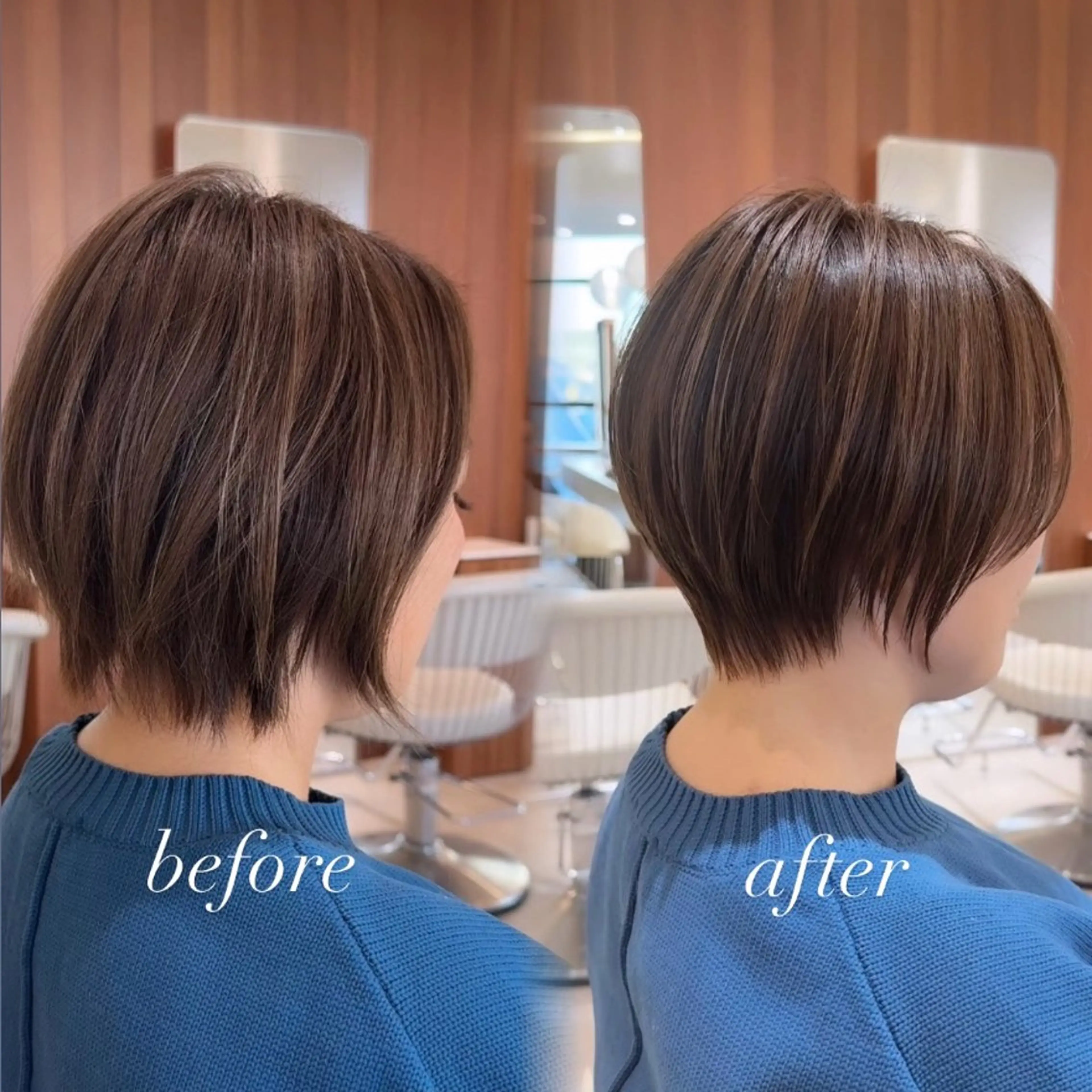 ショート カラー ショートボブ 丸みショート ボブ ショートヘア カット ヘアカラー トリートメント 渋谷ボブ/ショート 特化田中航平のヘアスタイル