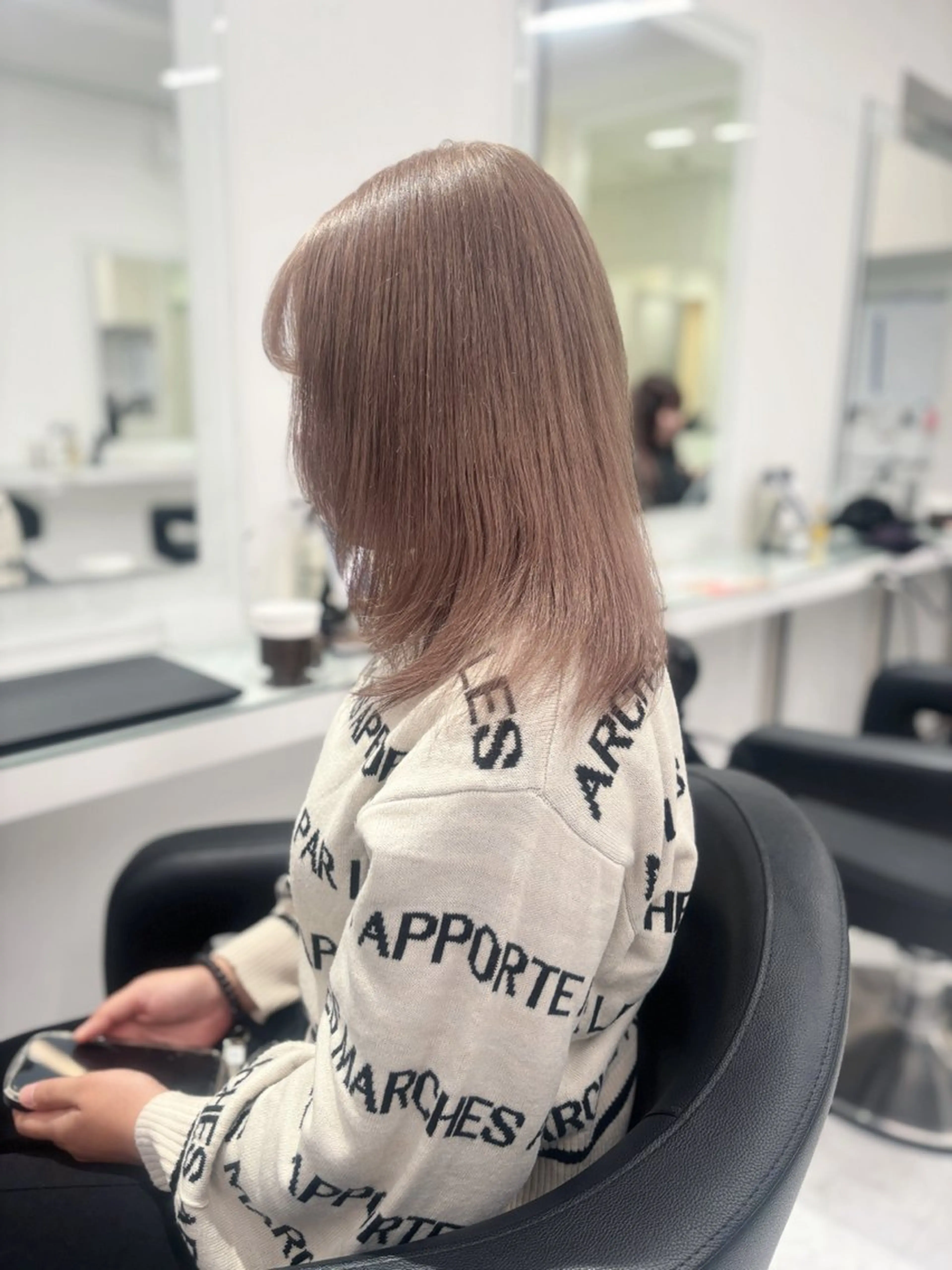 ロング カラー ヘアカラー トリートメント 💖ミルクティー💖 あかり💖のヘアスタイル