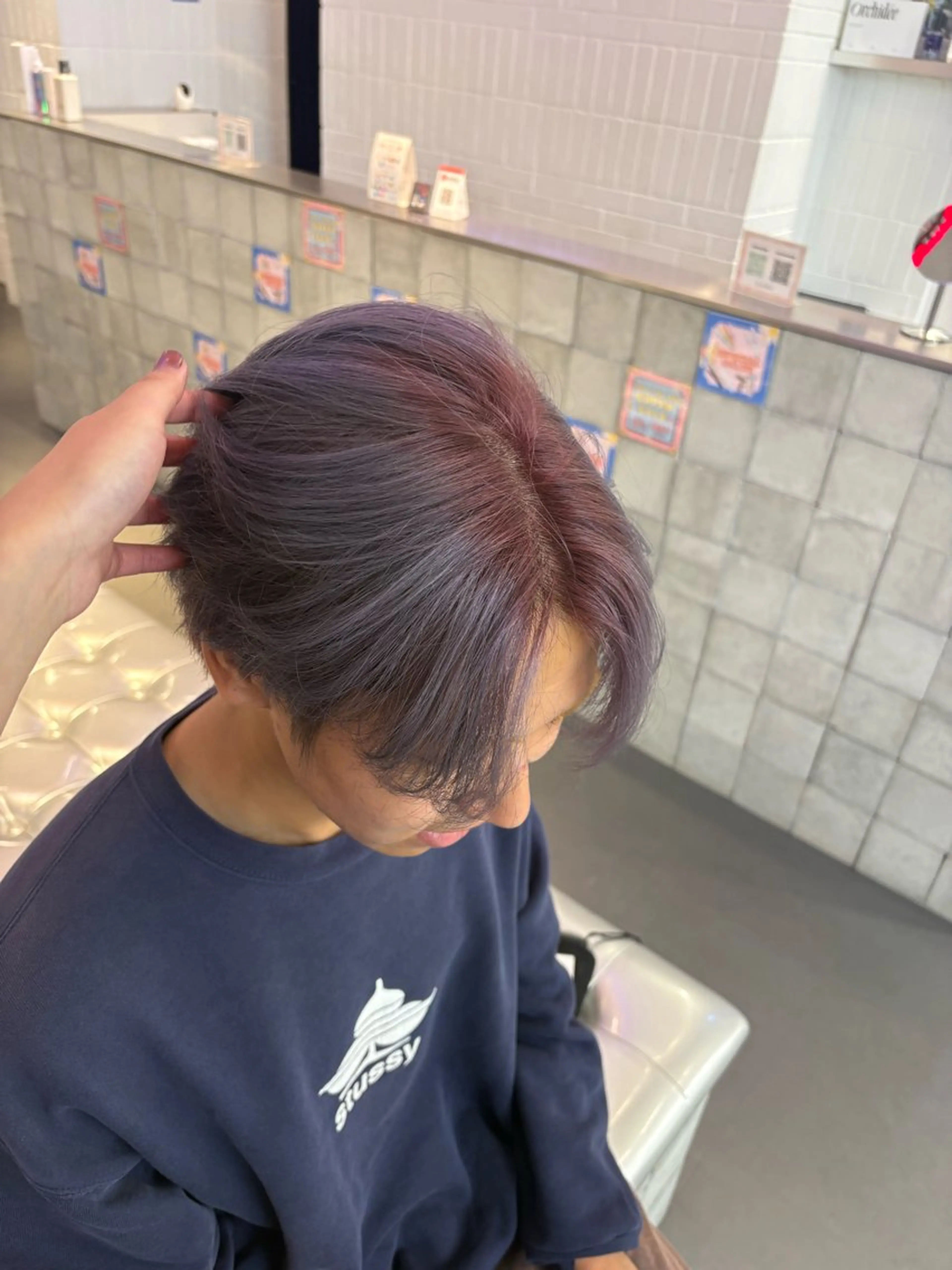 ロング カラー ヘアカラー トリートメント ハイトーン×デザイン 🪽🫧HIKARIのヘアスタイル