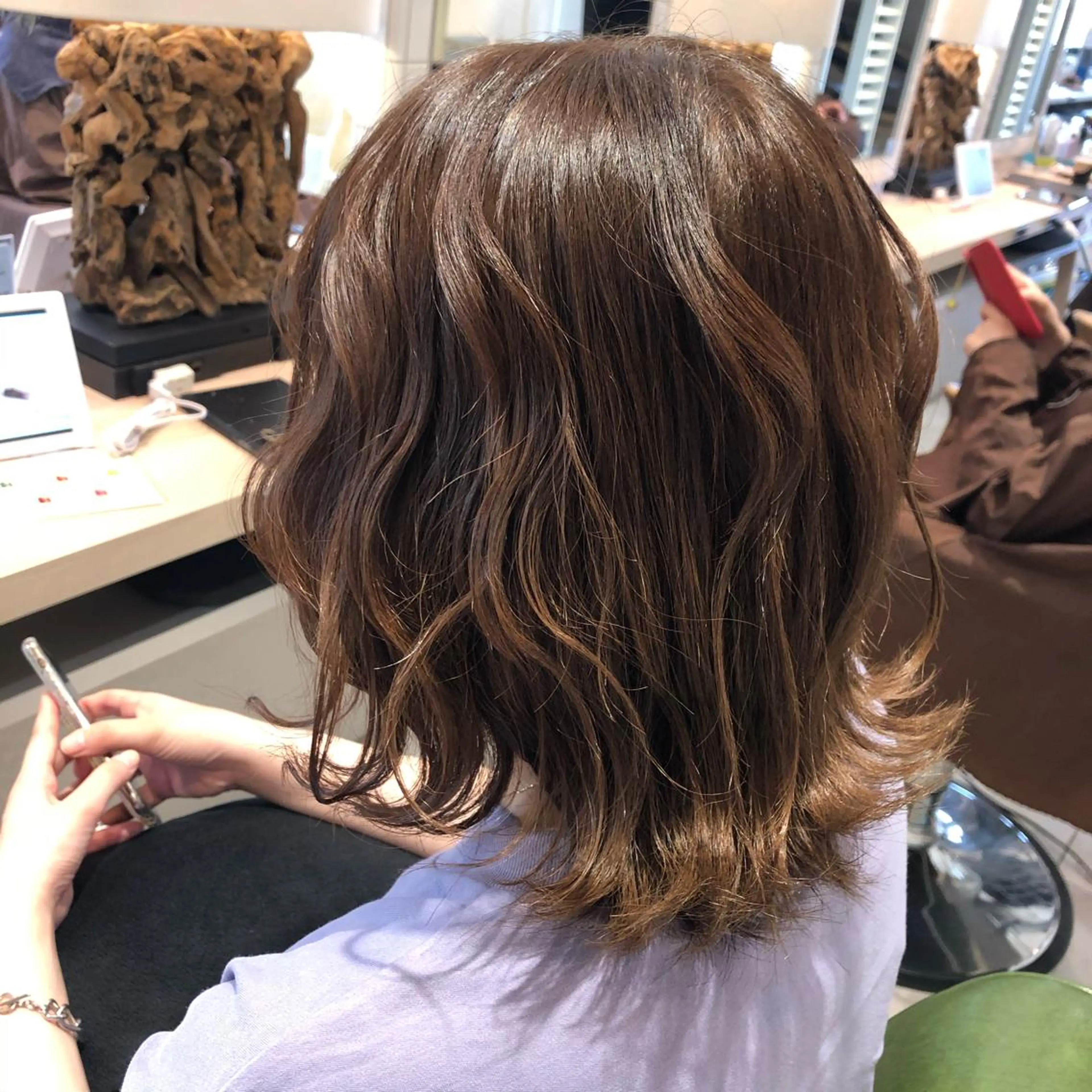 カラー ブリーチ ブリーチなしカラー EARTH志木/佐藤 氷河のヘアスタイル