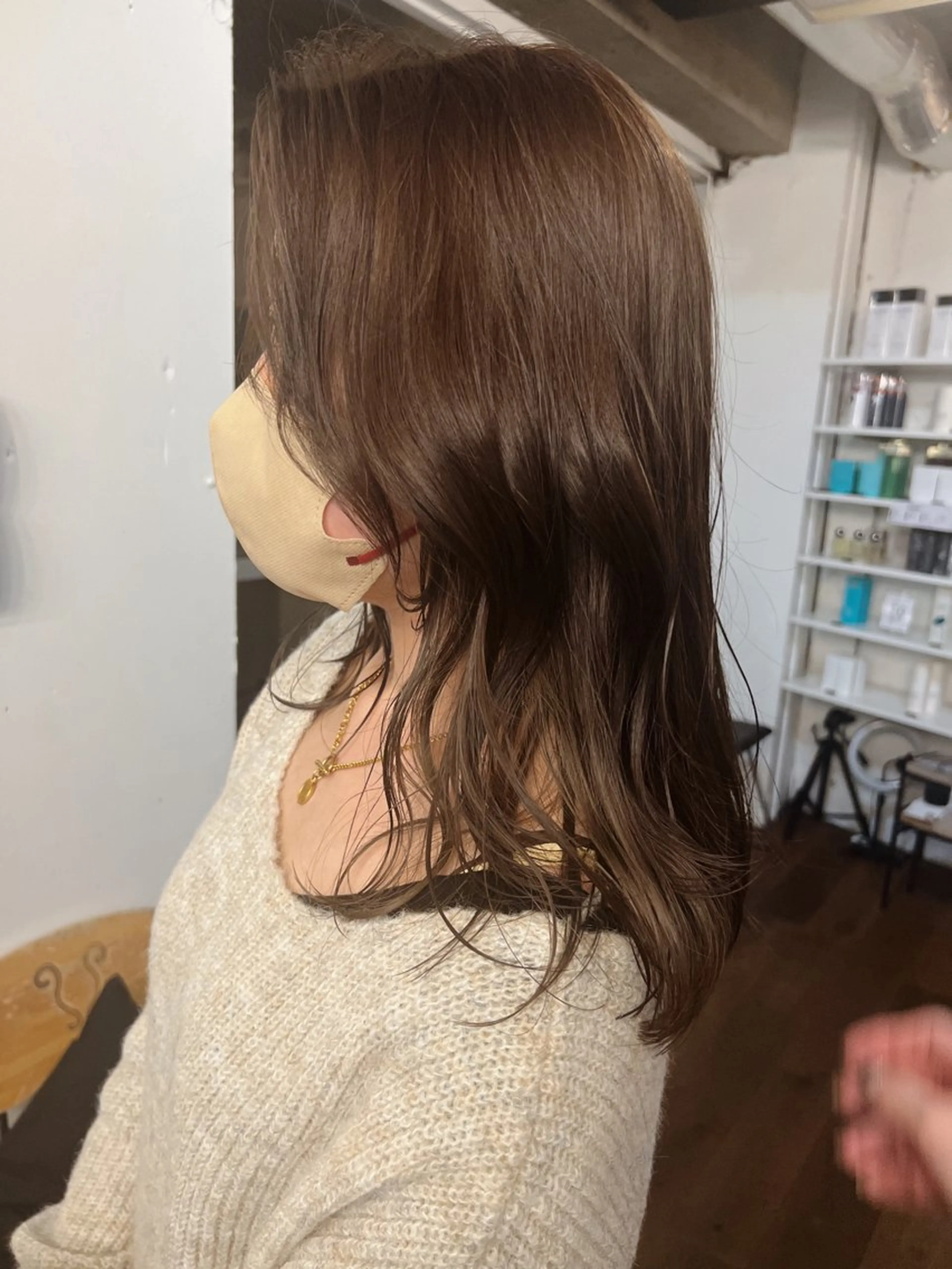 セミロング カラー レイヤーカット ショートヘア原宿 fifth コシのヘアスタイル