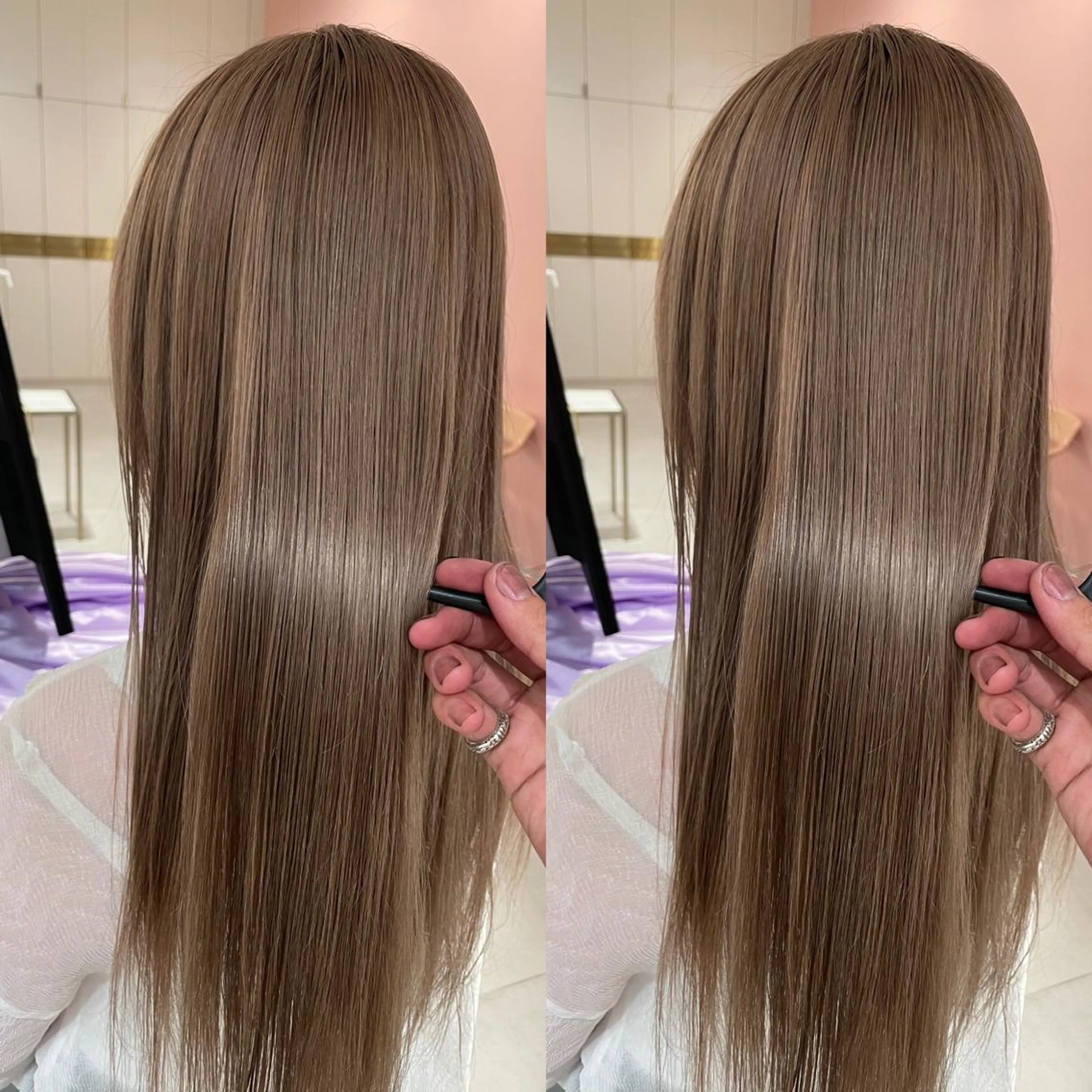 カラー くびれショート/パー マ/🐬永井瑠栞🐬のヘアスタイル