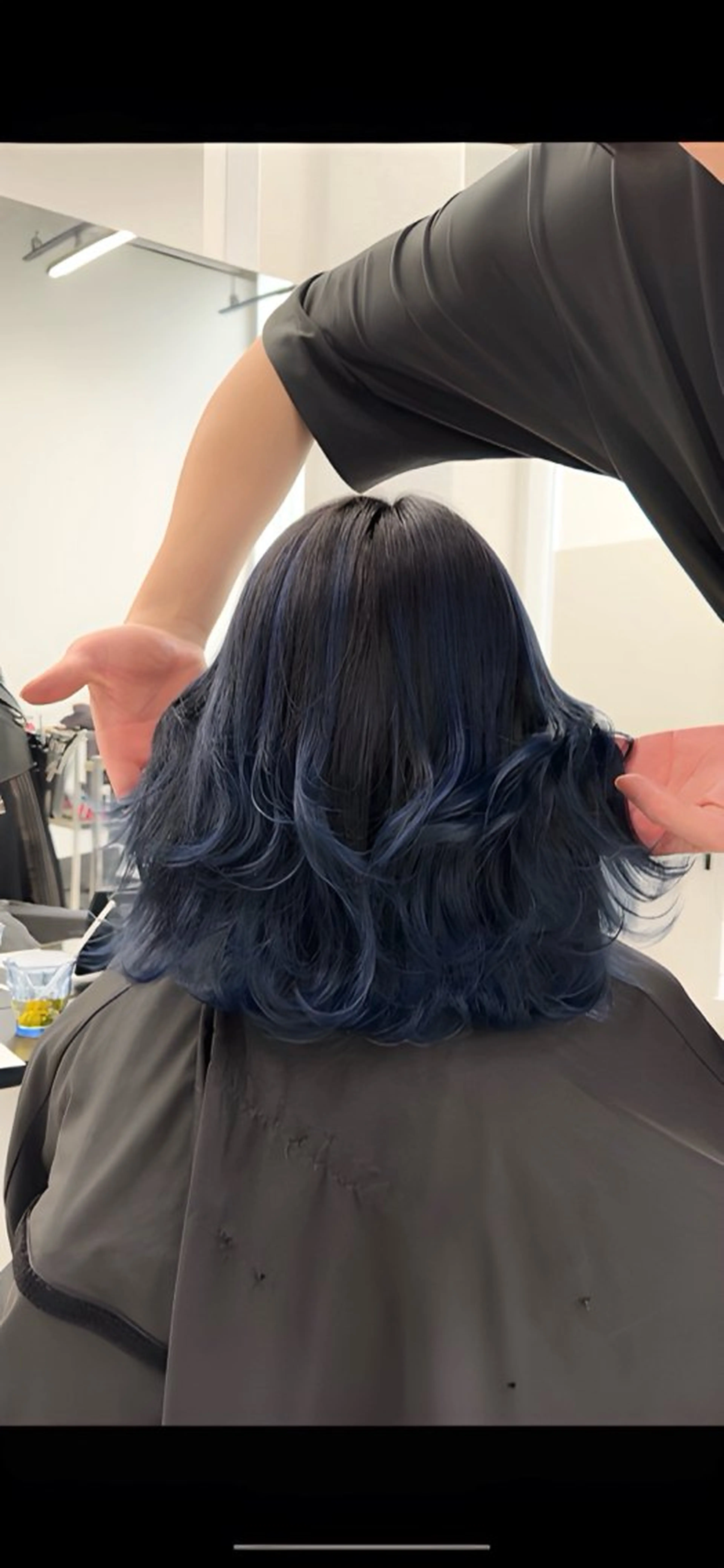 ロング カラー バレイヤージュ ブリーチ ケアブリーチ ダブルカラー ハイライトカラー カット ヘアカラー トリートメント ヘアセット Rikuto/原宿 /バレイヤージュのヘアスタイル