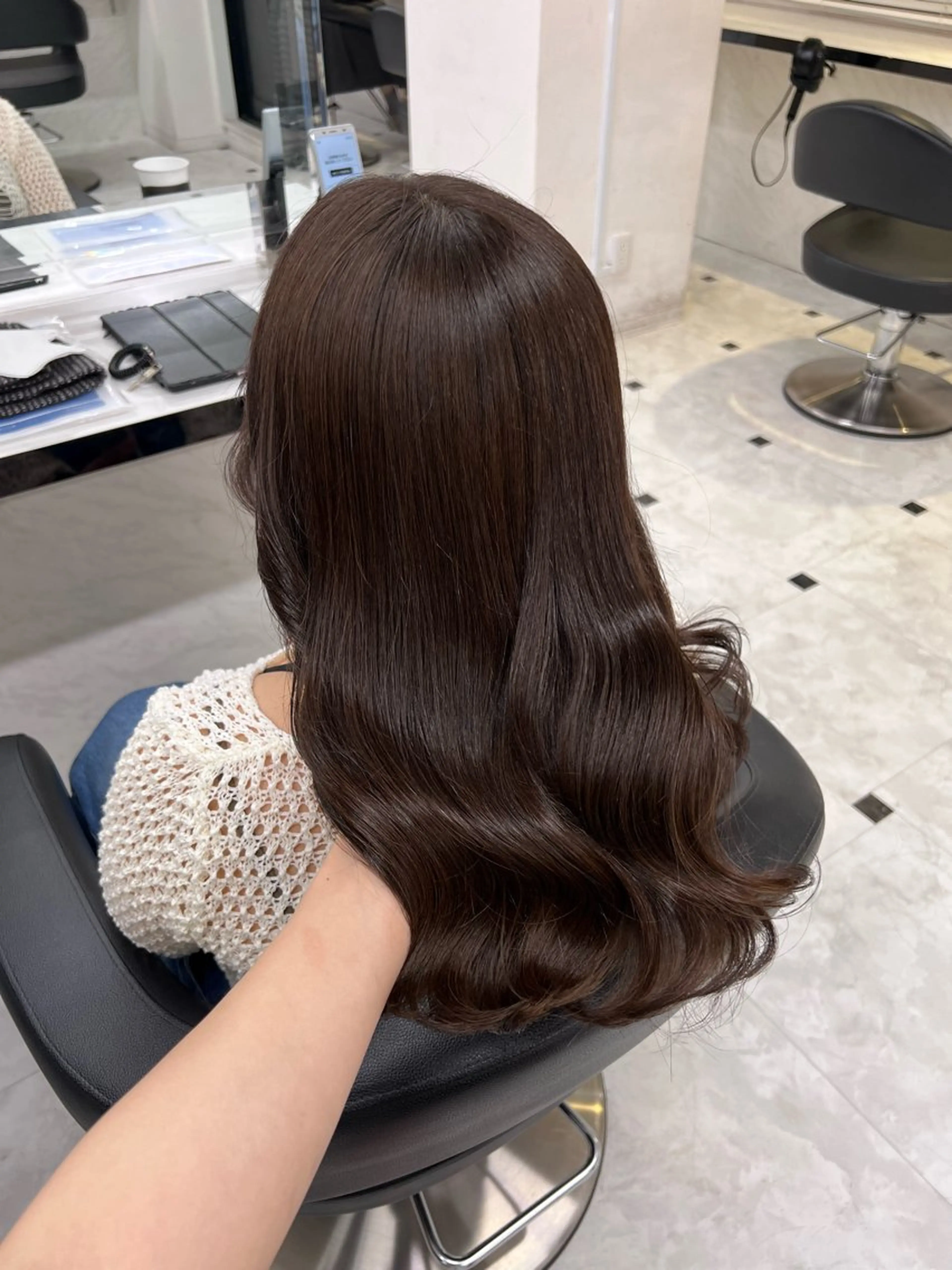 ミディアム カラー ヘアアレンジ ヘアカラー トリートメント ヘッドスパ ヘアセット 💕ブリーチカラー☁ 髪質改善💖サワのヘアスタイル