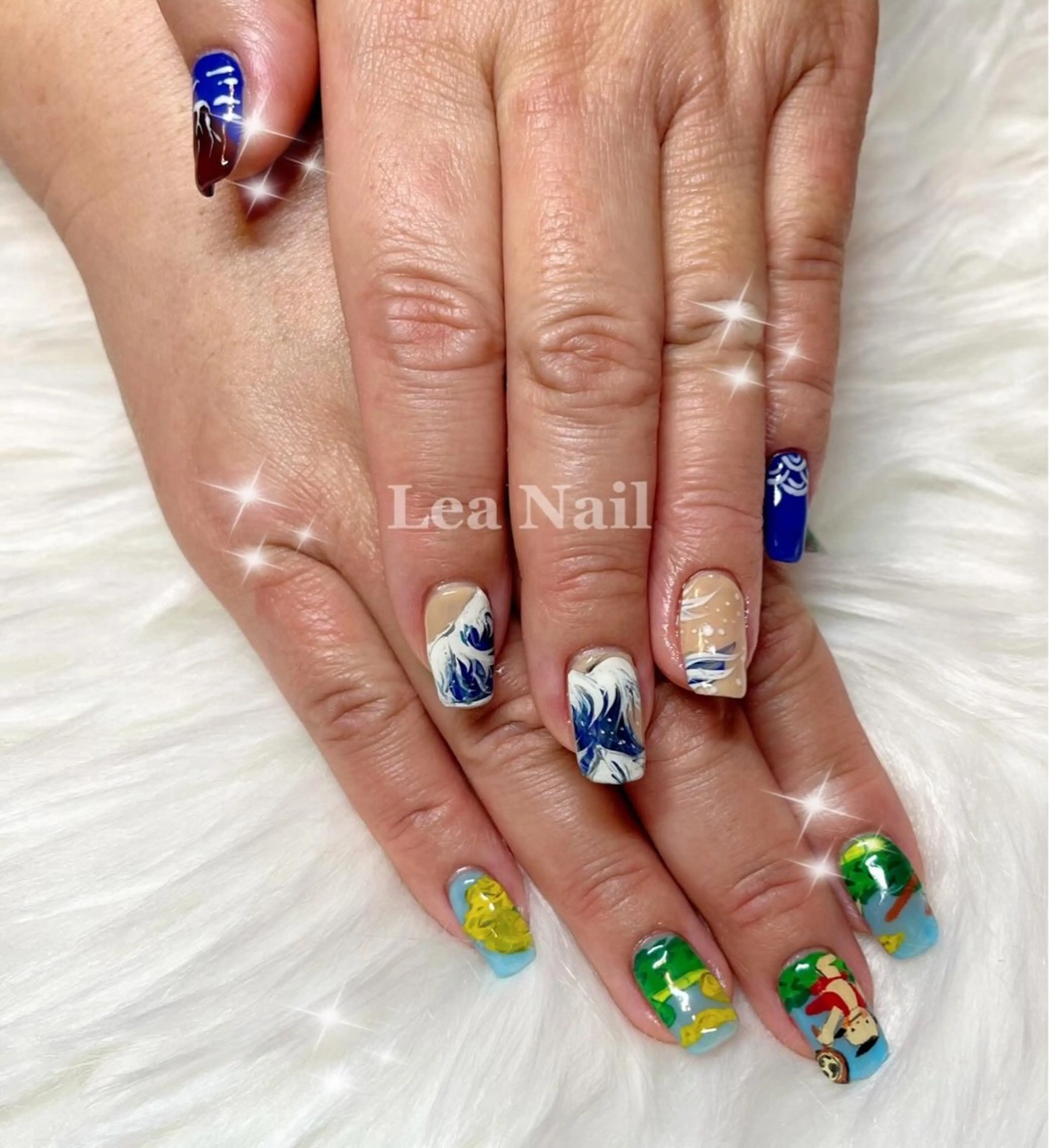 ネイル 赤色 Lea Nailのネイルデザイン