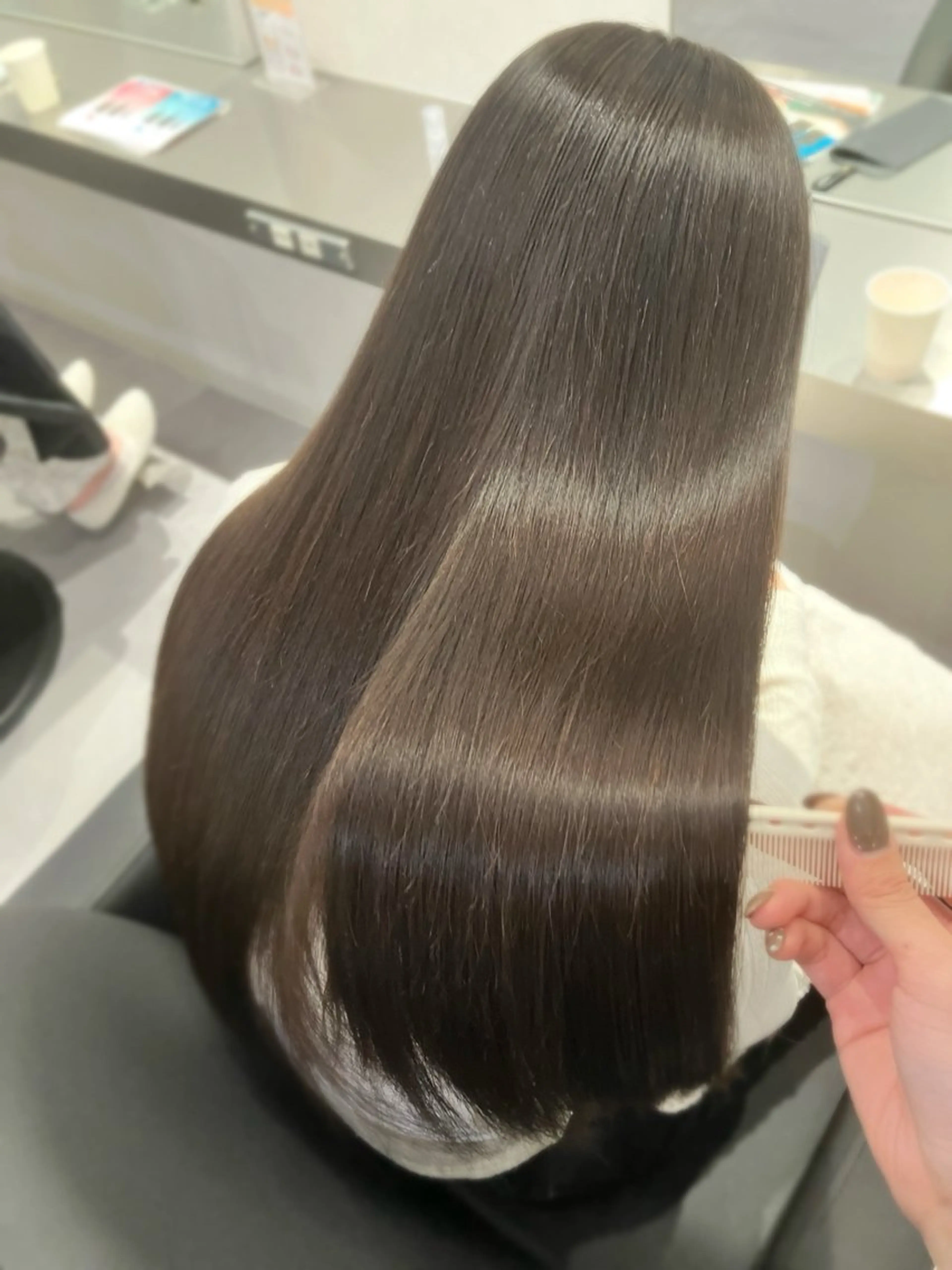 ロング カット 縮毛矯正 🫧縮毛矯正支持率 No.1 ほのか🫧のヘアスタイル