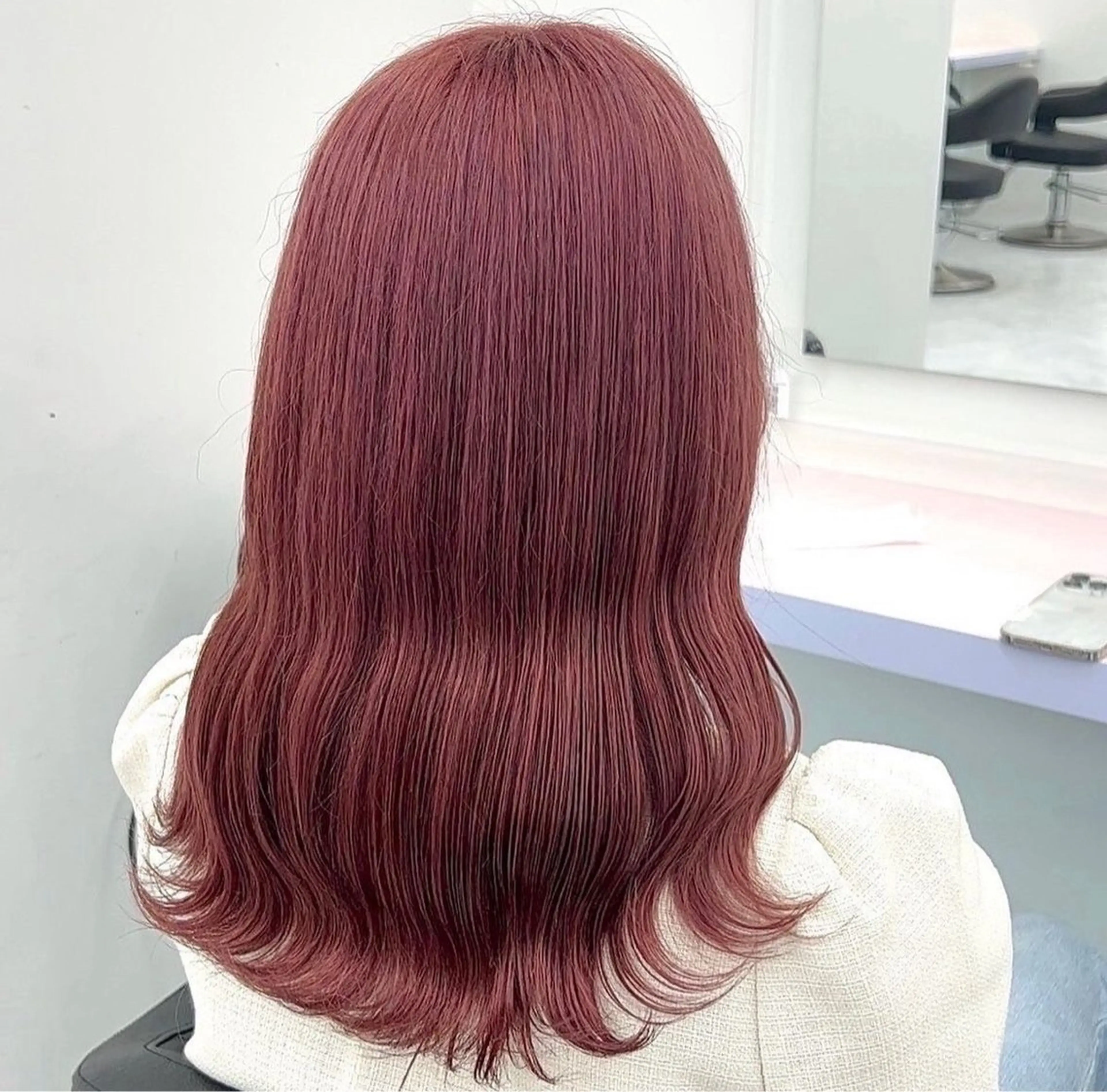 セミロング ヘアカラー トリートメント ヘアセット NANA🥀韓国ヘア /レイヤー/暖色🥀のヘアスタイル