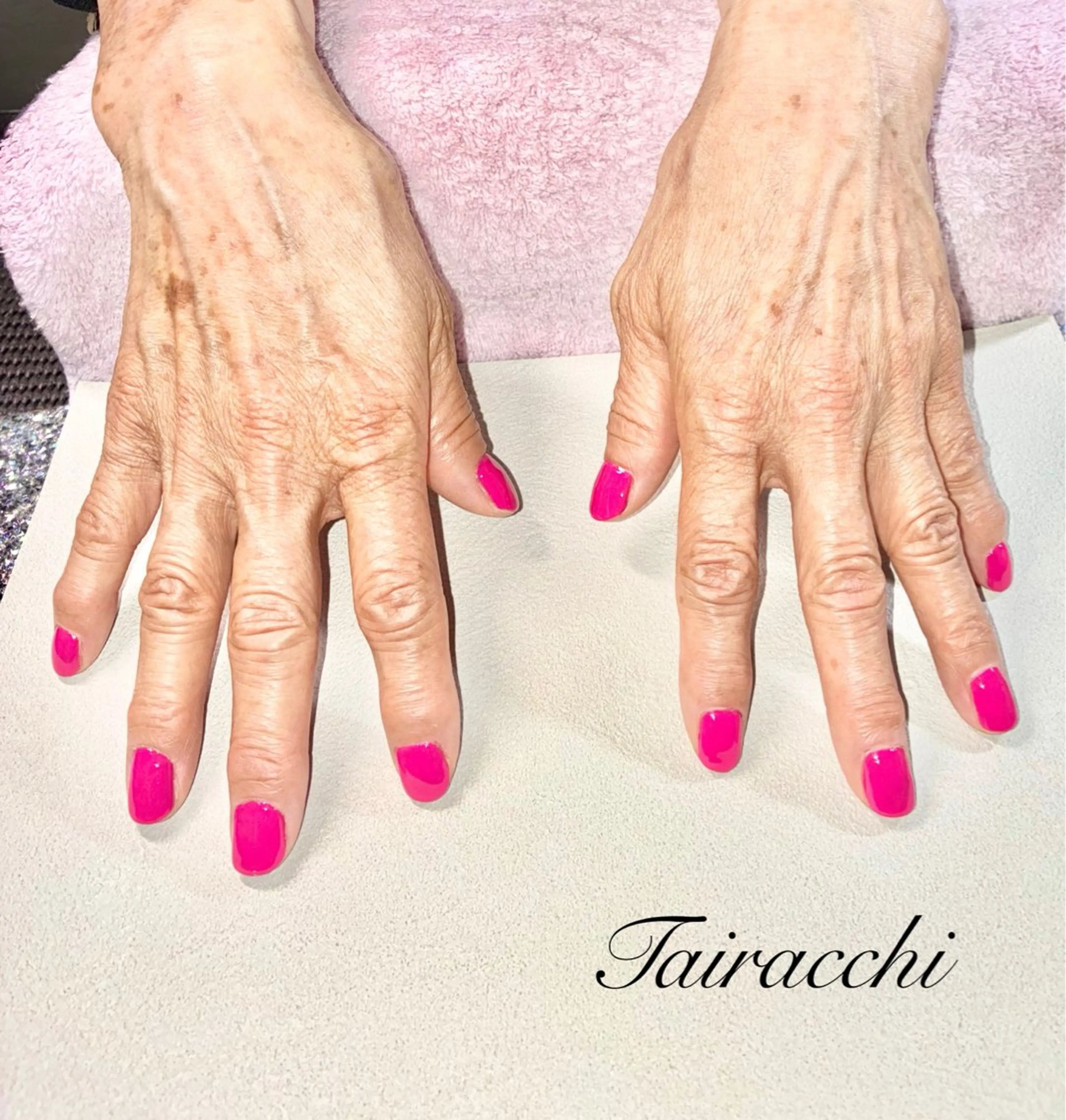 ネイル ピンク ハンドネイル Tairacchi ﾀｲﾗｯﾁのネイルデザイン