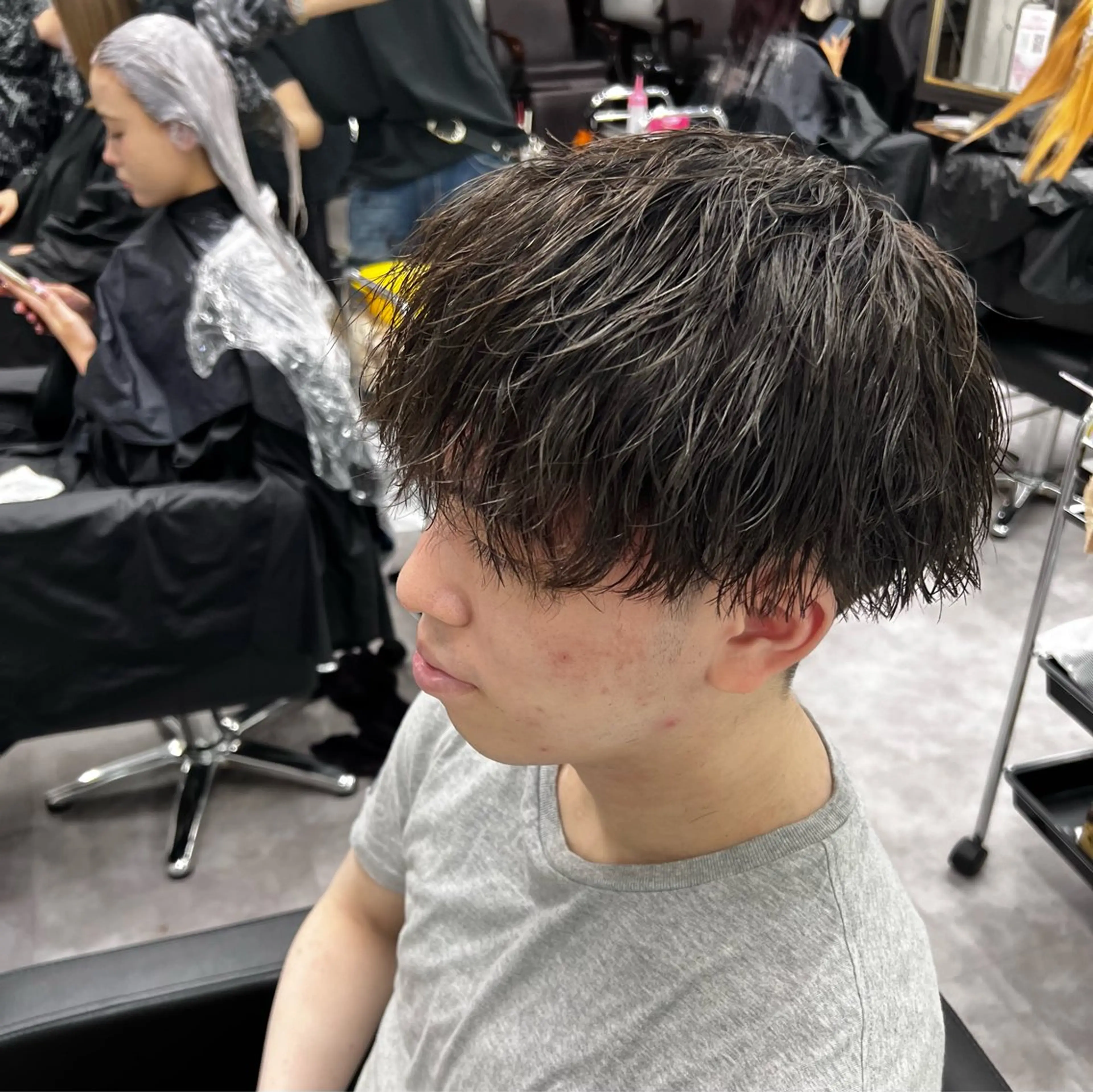 パーマ メンズ カット パーマ 笹江 瑞穂のヘアスタイル