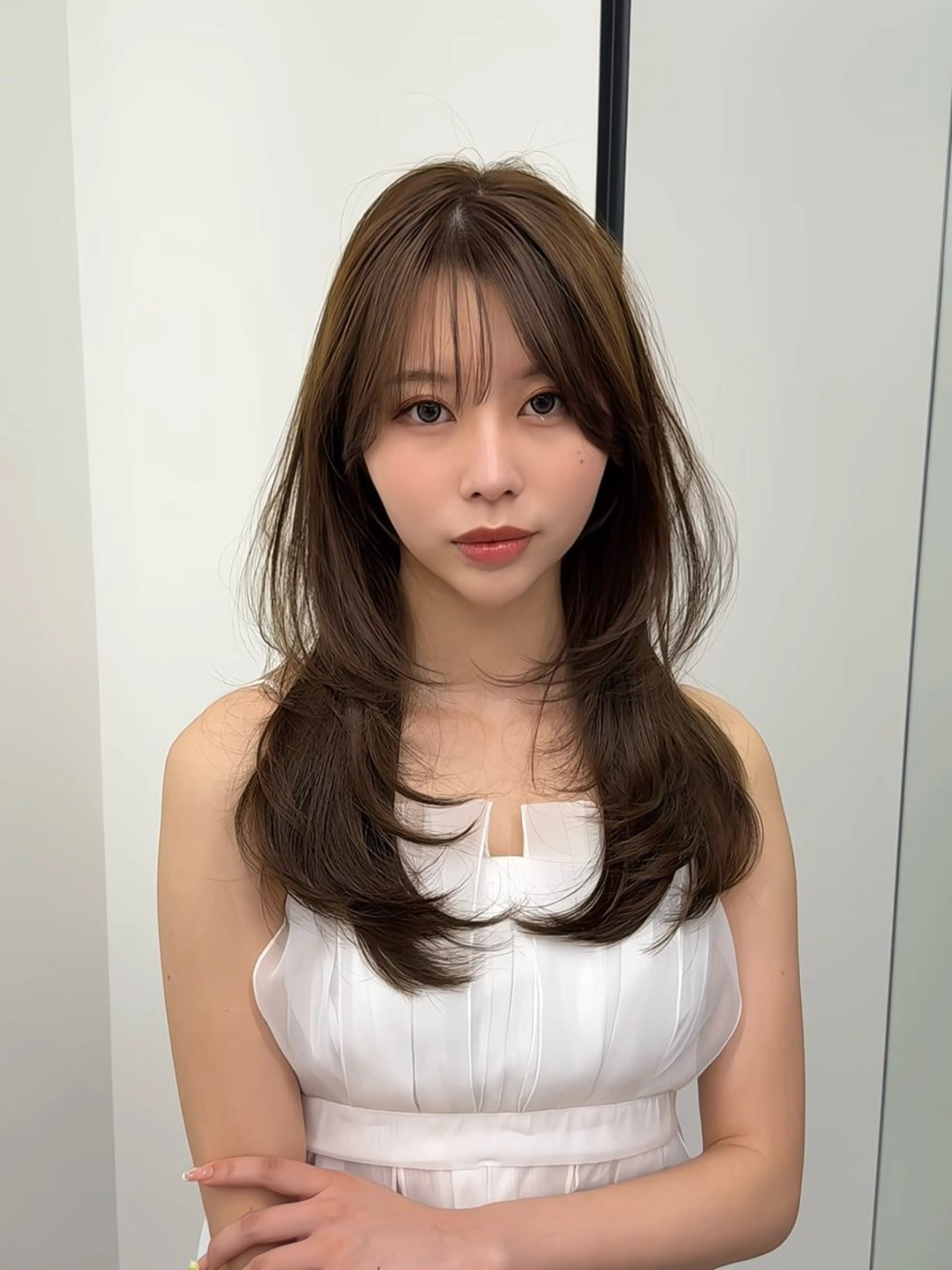 ロング カット トリートメント 韓国ヘア🤍🇰🇷 ‪🫶🏻吉満のヘアスタイル