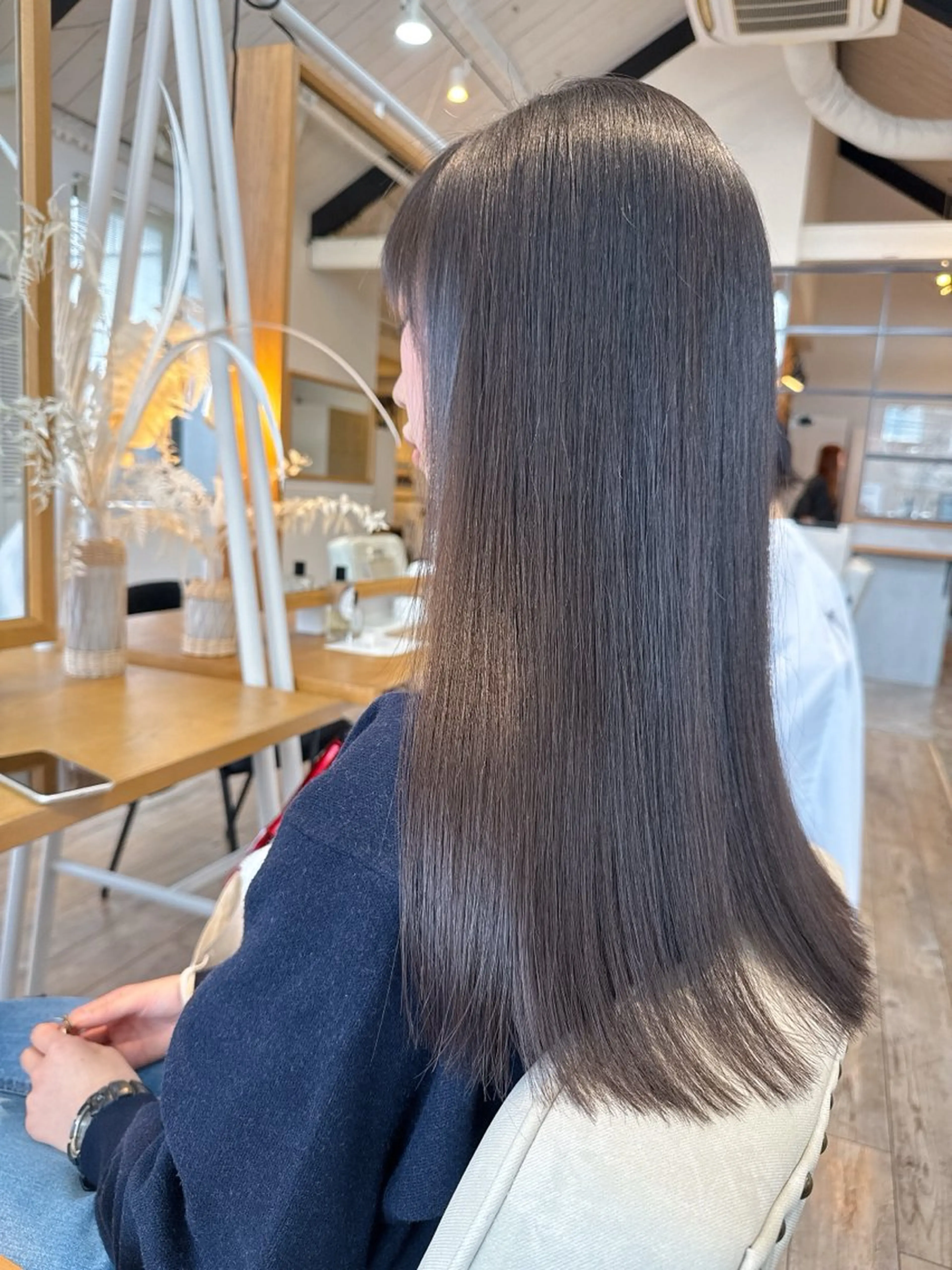 ロング 縮毛矯正 トリートメント 今 ちあきのヘアスタイル