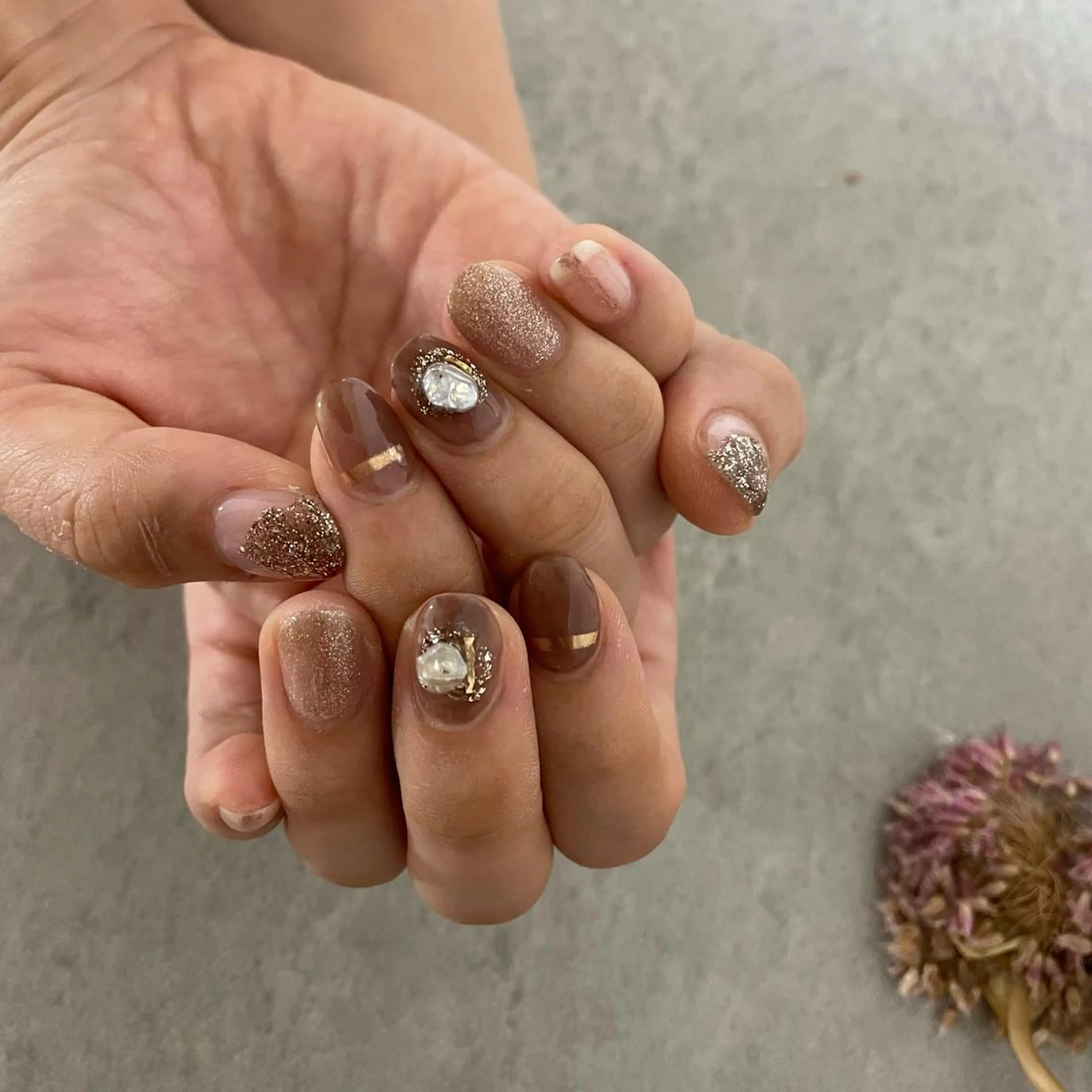 ネイル ハンドネイル nail salon bonheurのネイルデザイン