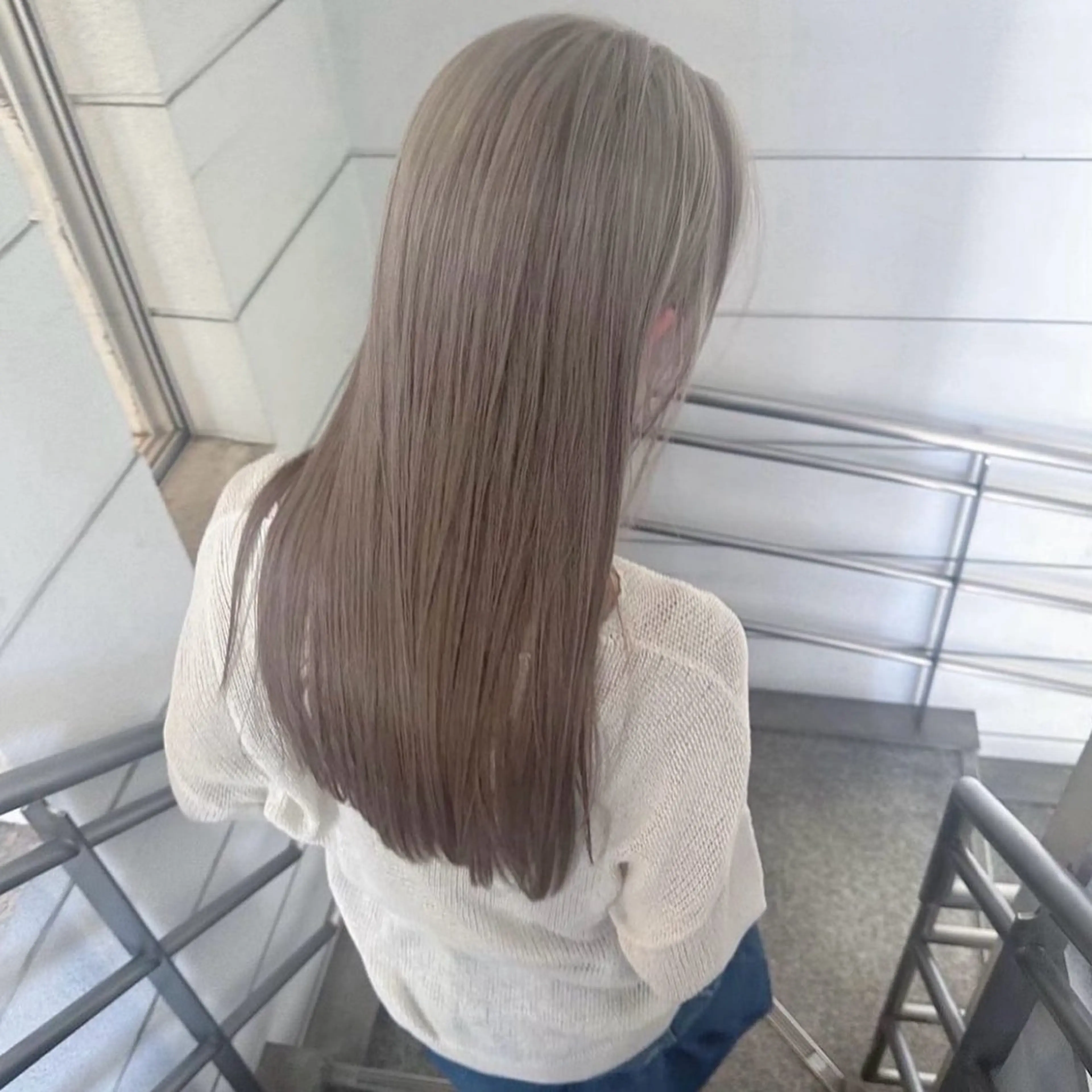 ロング カラー ブリーチ ブロンド ✨酸性ストレート✨ メンズ縮毛矯正光太郎のヘアスタイル