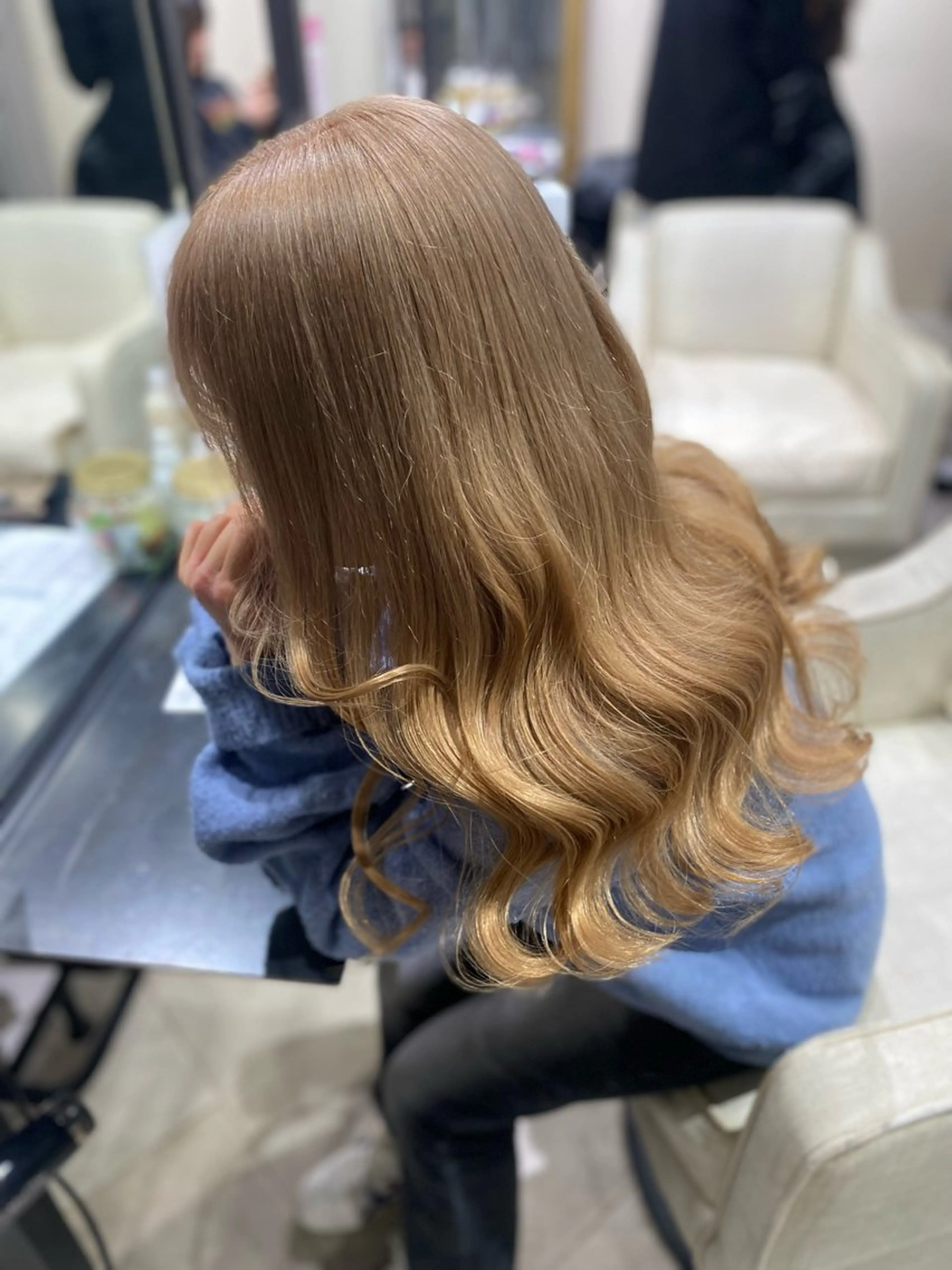 カラー ヘアカラー ハイトーン✨艶髪💘 💘 AYANO💘のヘアスタイル
