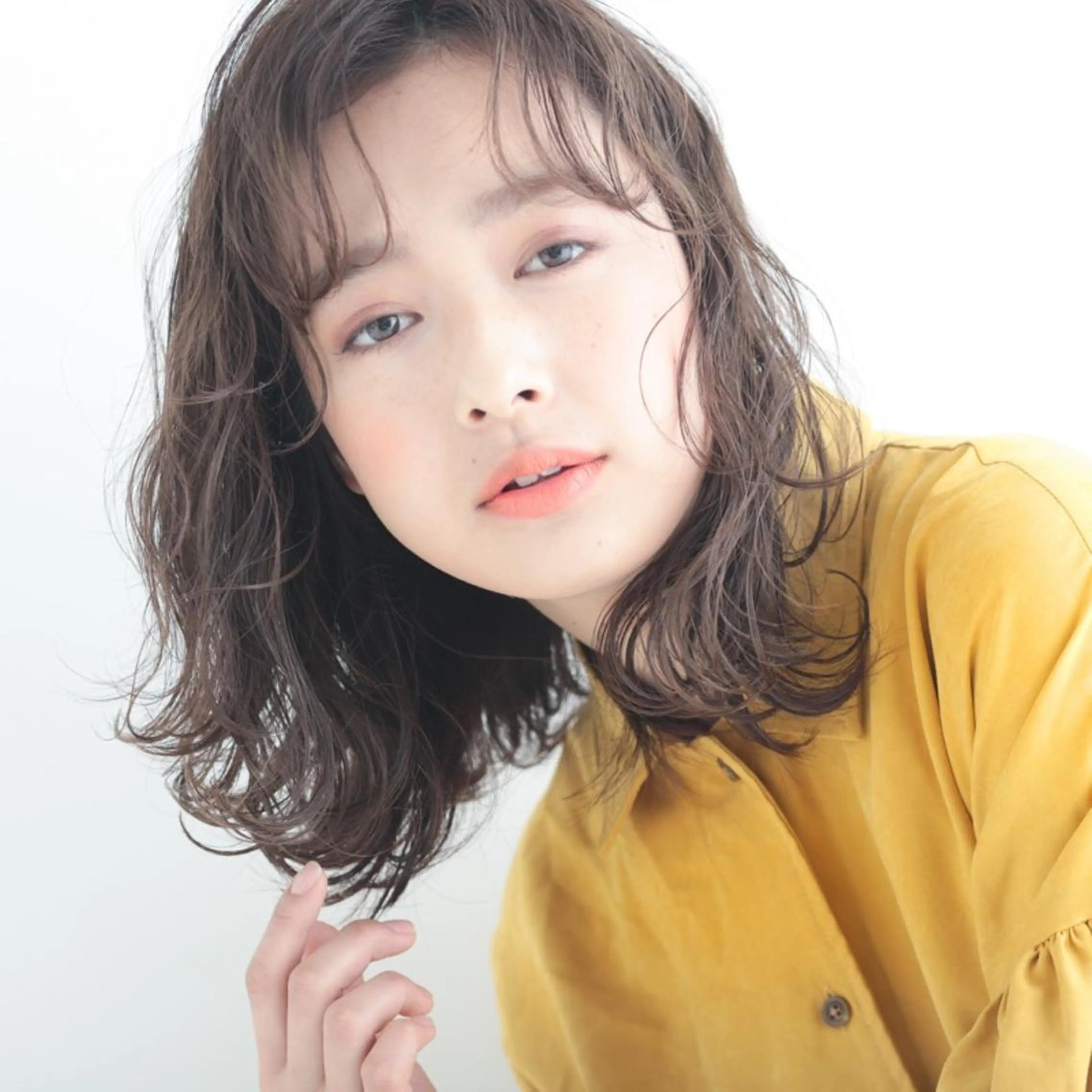 パーマ ミディアム カット ヘアカラー パーマ トリートメント ヘッドスパ Ash 店長 木村 和人のヘアスタイル