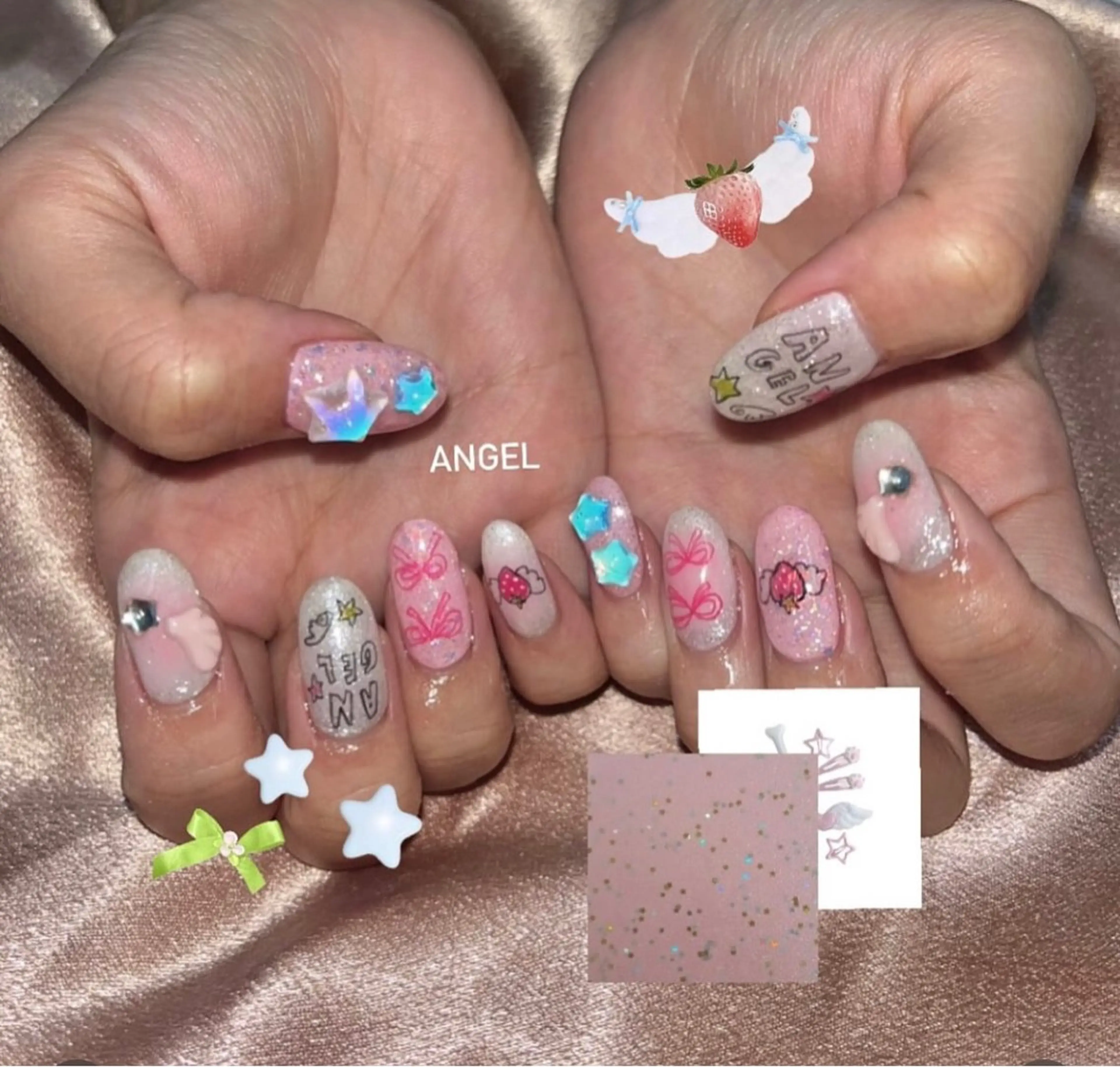 ネイル オーロラネイル フレンチネイル ジェルネイル 韓国ネイル マグネットネイル ハンドネイル Basic 川越のネイルデザイン