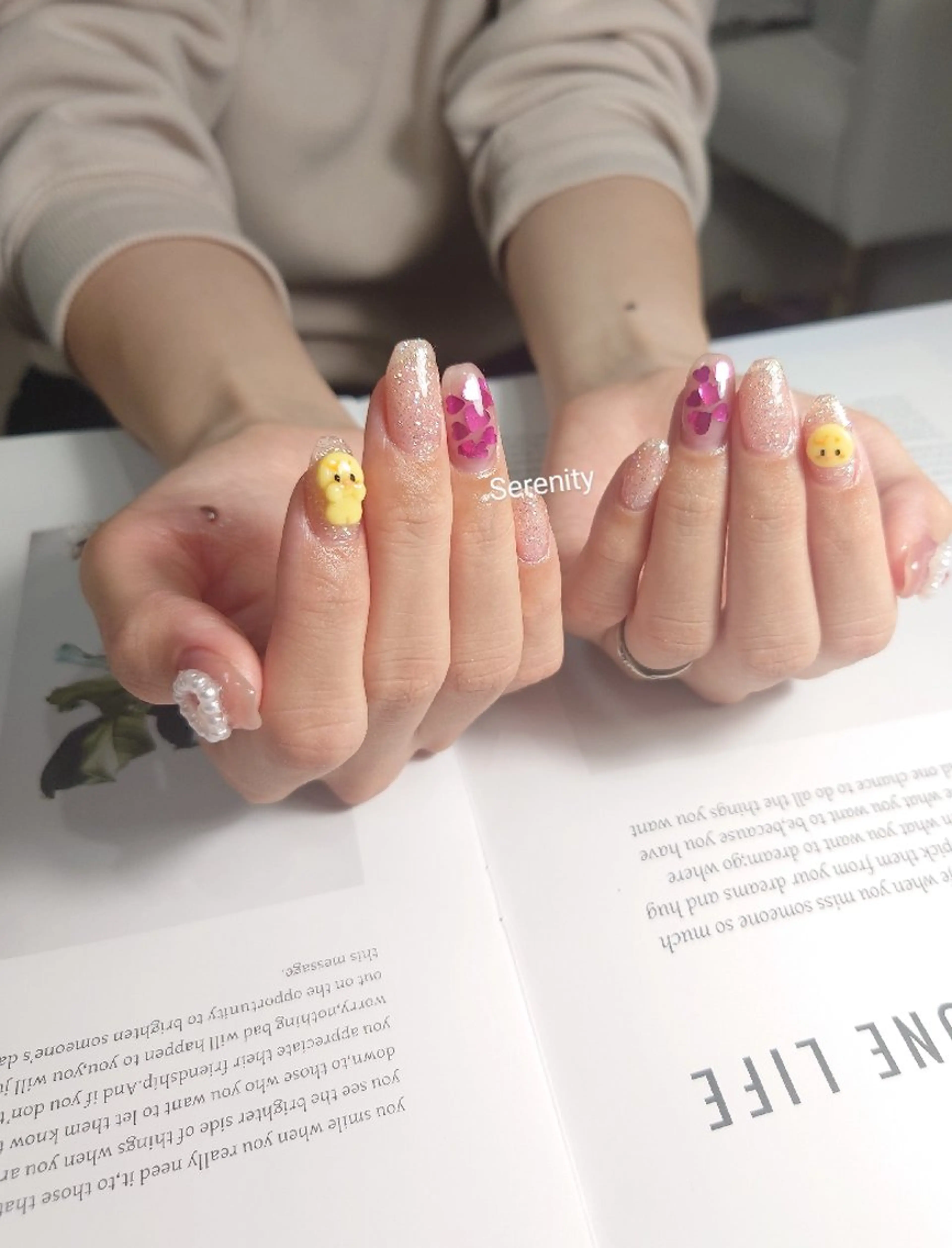 ネイル ピンク nail  serenityのネイルデザイン