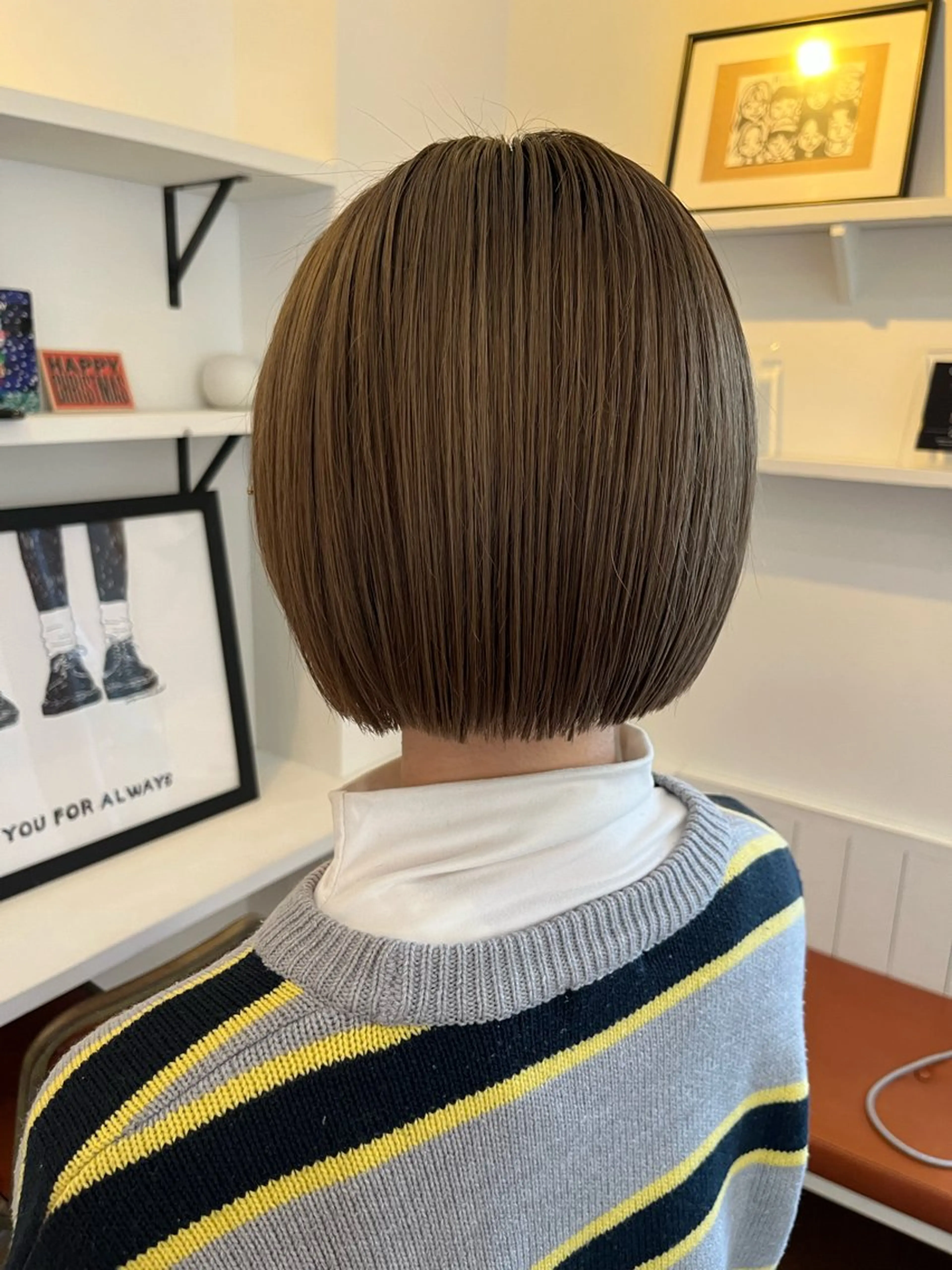 ショート ボブ カット 無料カットモデル‪✨ ✂️Nanami🌷のヘアスタイル