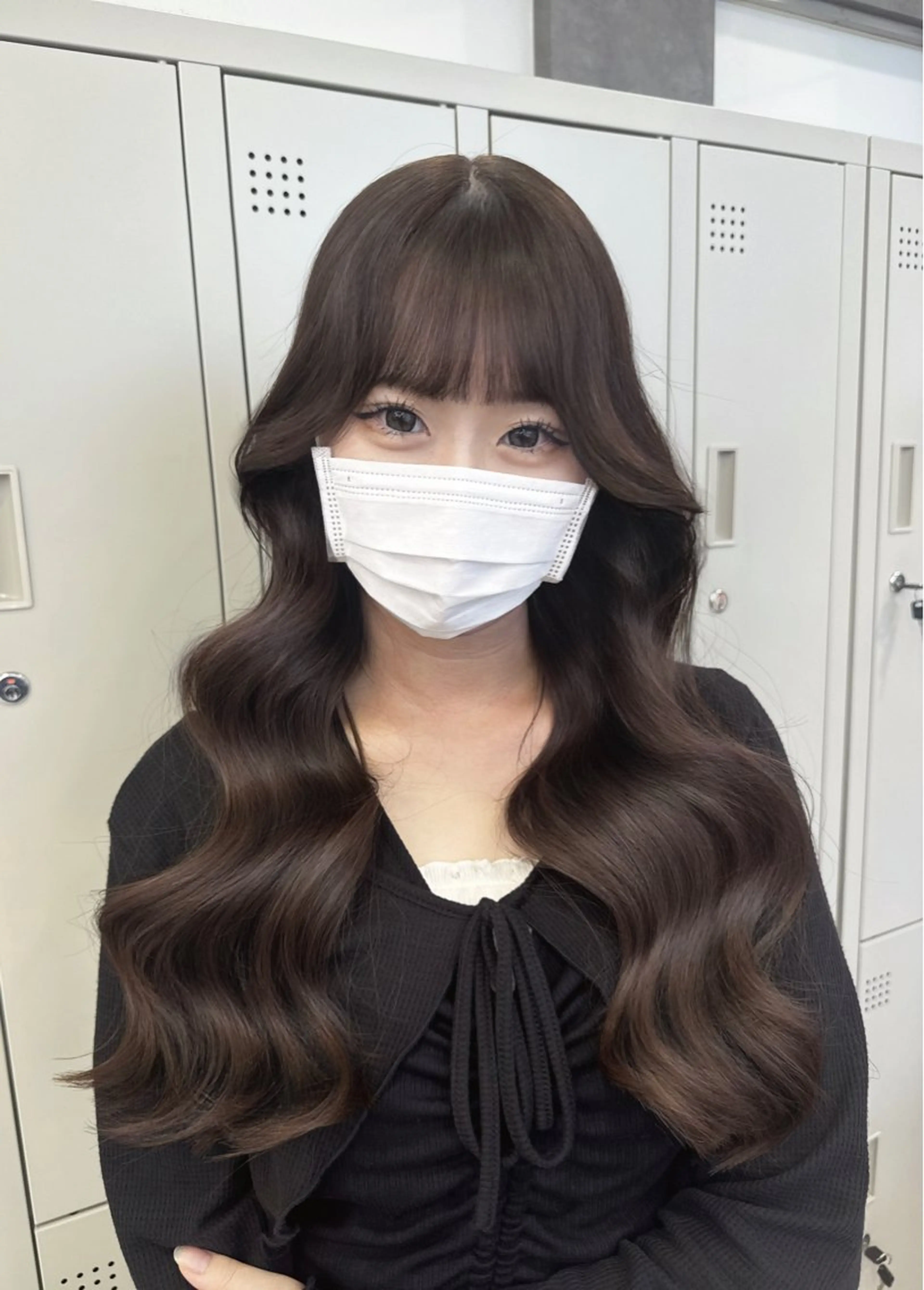 ロング カラー ヘアアレンジ ヘアカラー トリートメント ヘアセット 韓国ヘア🖤/透明感 shihoのヘアスタイル