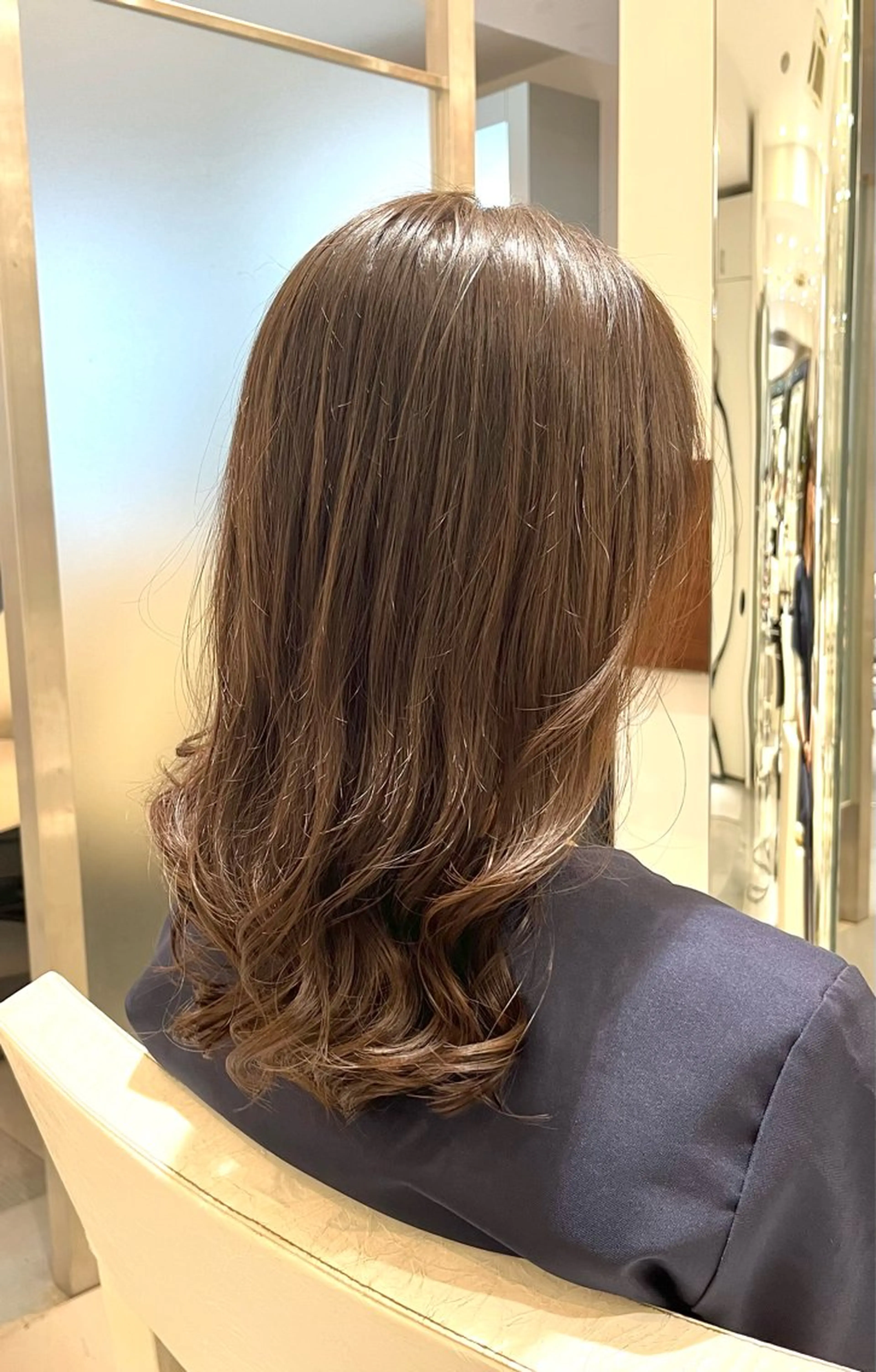 ロング パーマ コテ巻き風パーマ 藤澤　知彌のヘアスタイル