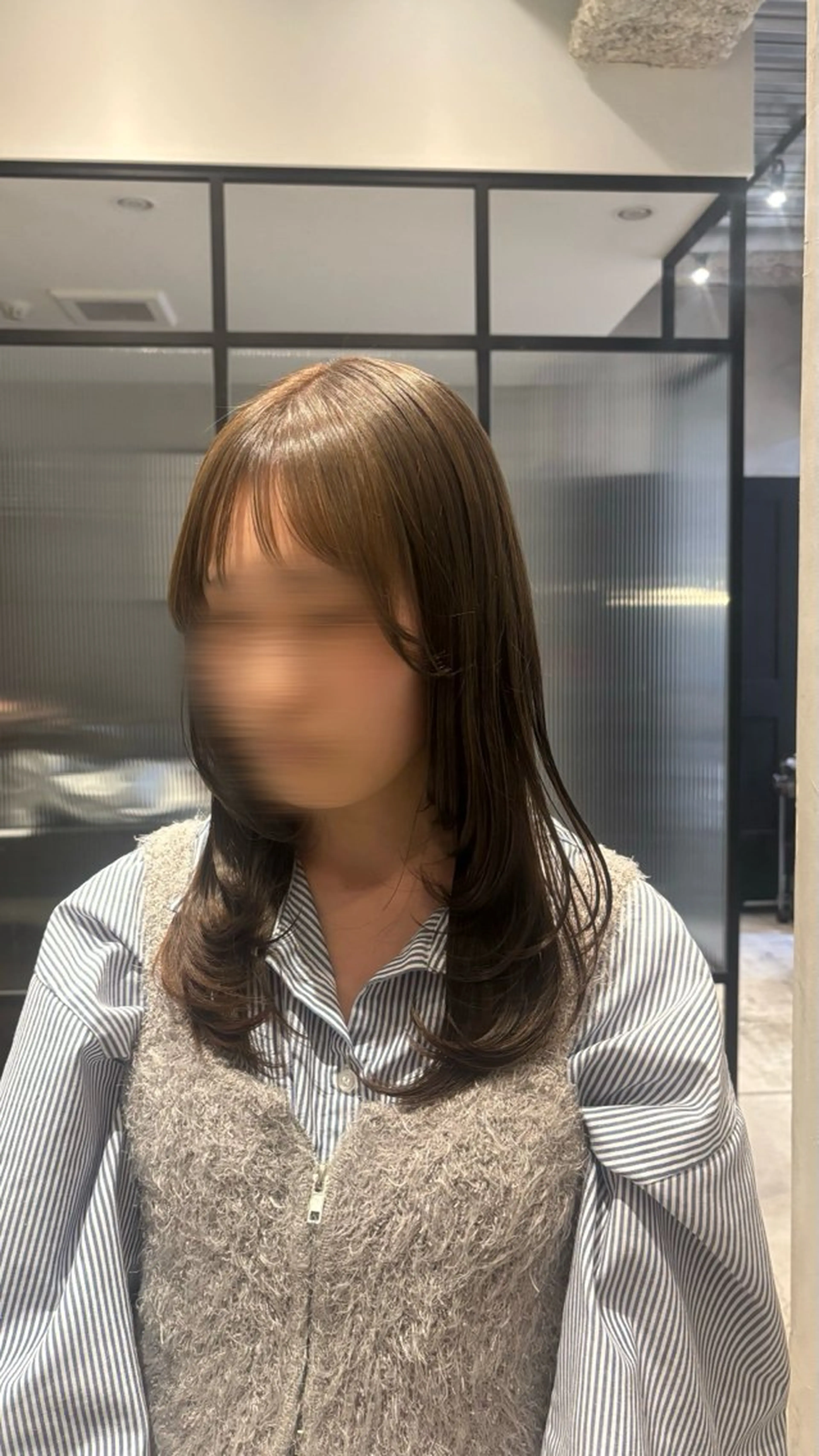 セミロング レイヤーカット カット ヘアカラー トリートメント La fith hair shine松戸店所属・メンズパーマ／艶髪 💗Misakiのヘアスタイル