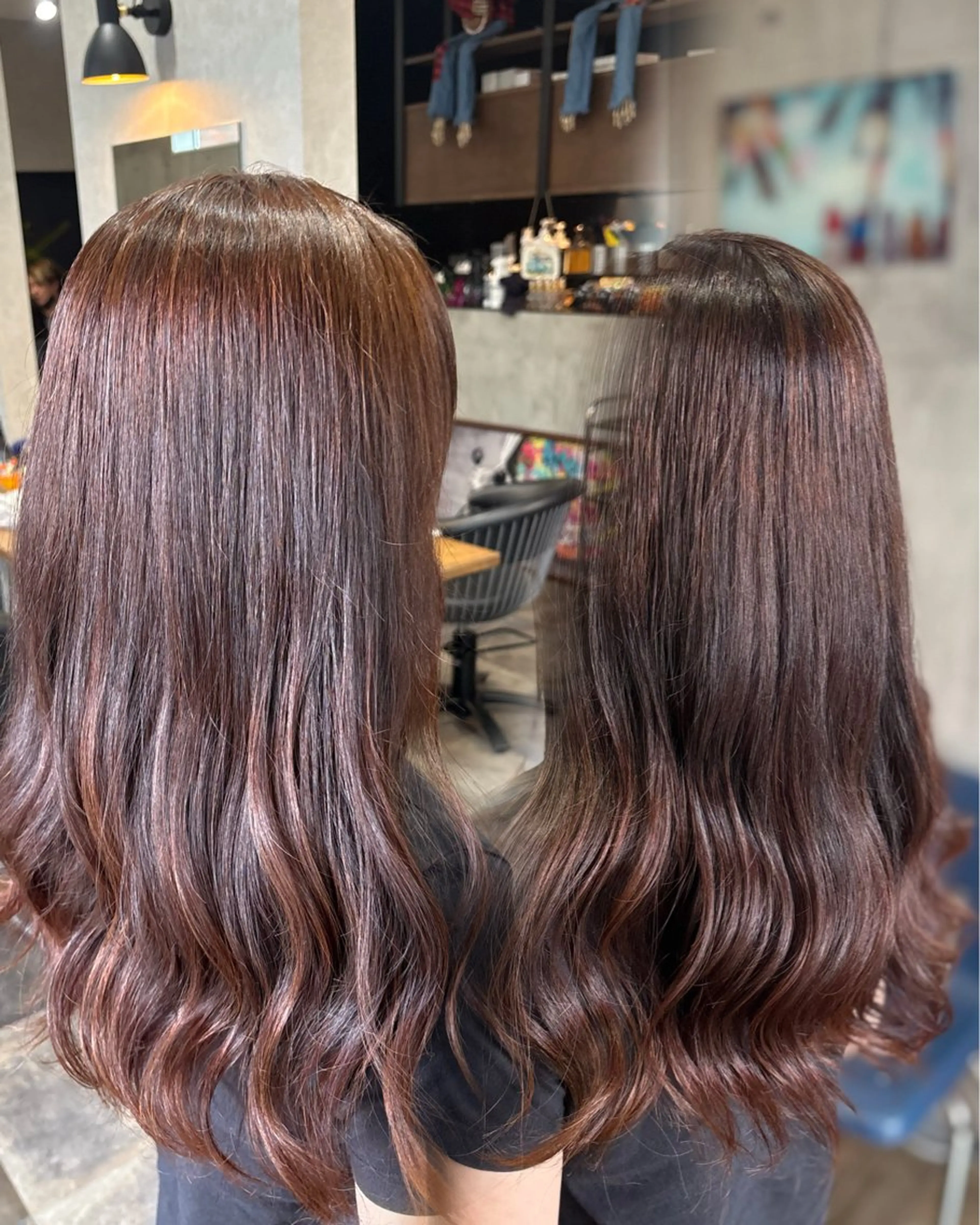 ロング ヘアカラー 矢野 夢果のヘアスタイル