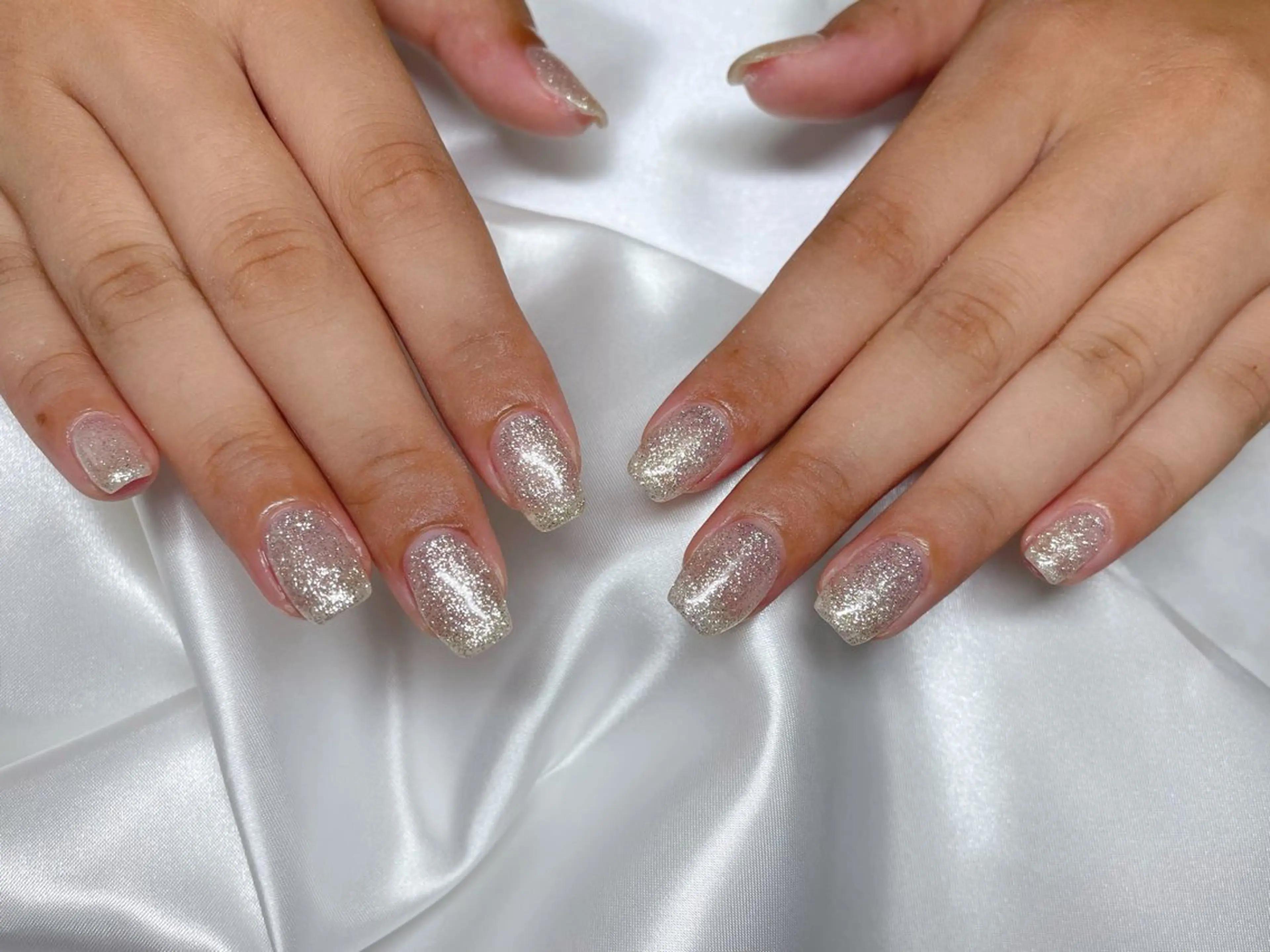 ネイル ラメ(グリッター) ワンカラーネイル ハンドネイル nu NANAのネイルデザイン