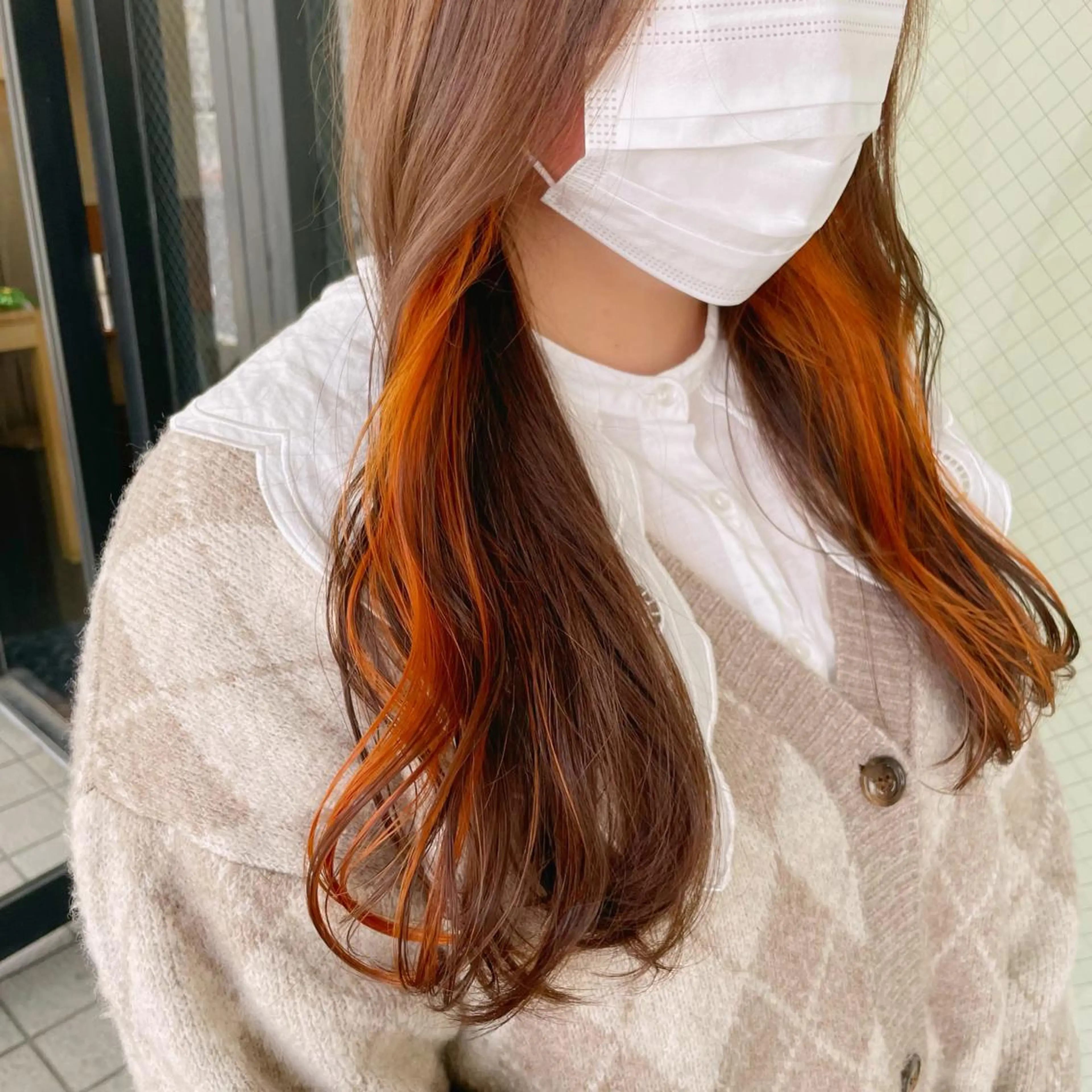 ミディアム カラー カット ヘアカラー トリートメント 艶髪/巻ける縮毛矯正 /髪質改善naoのヘアスタイル