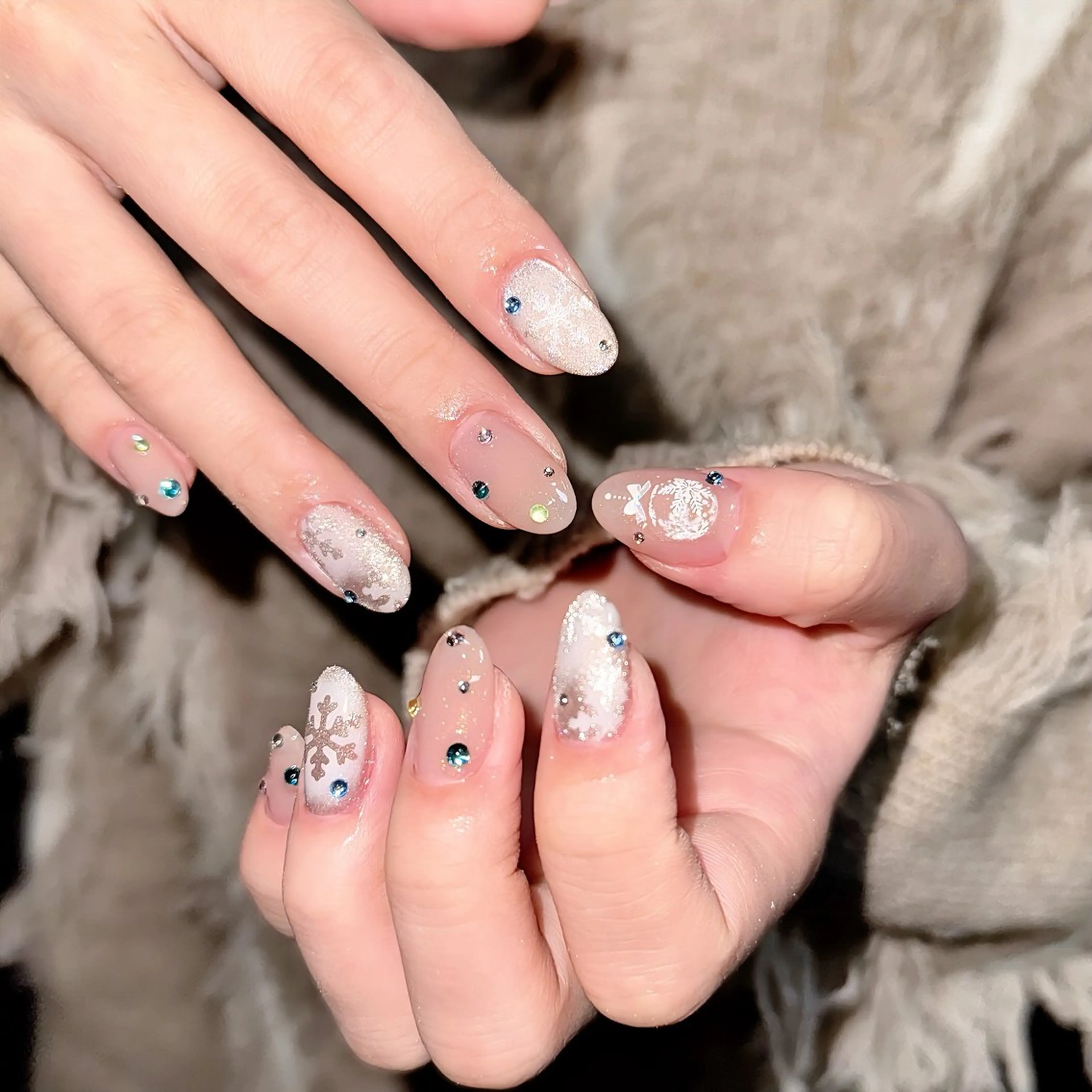 ネイル フレンチネイル ワンカラーネイル シンプルネイル ツイードネイル ワンホンネイル ハンドネイル 🫧OPELIA NAIL渋谷🫧のネイルデザイン