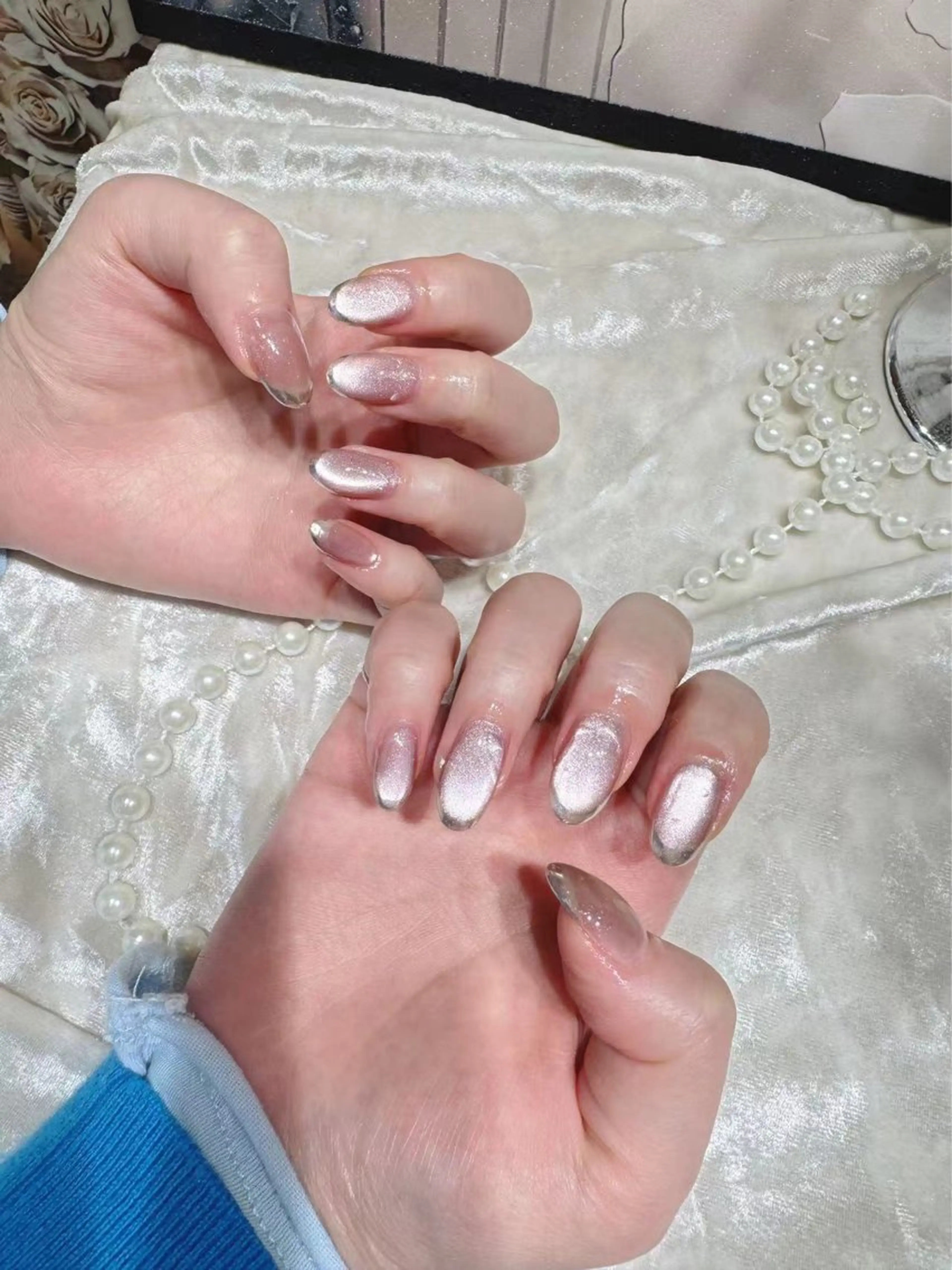 ネイル アートネイル フットネイル ジェルネイル ハート マグネットネイル Babarla Nailのネイルデザイン
