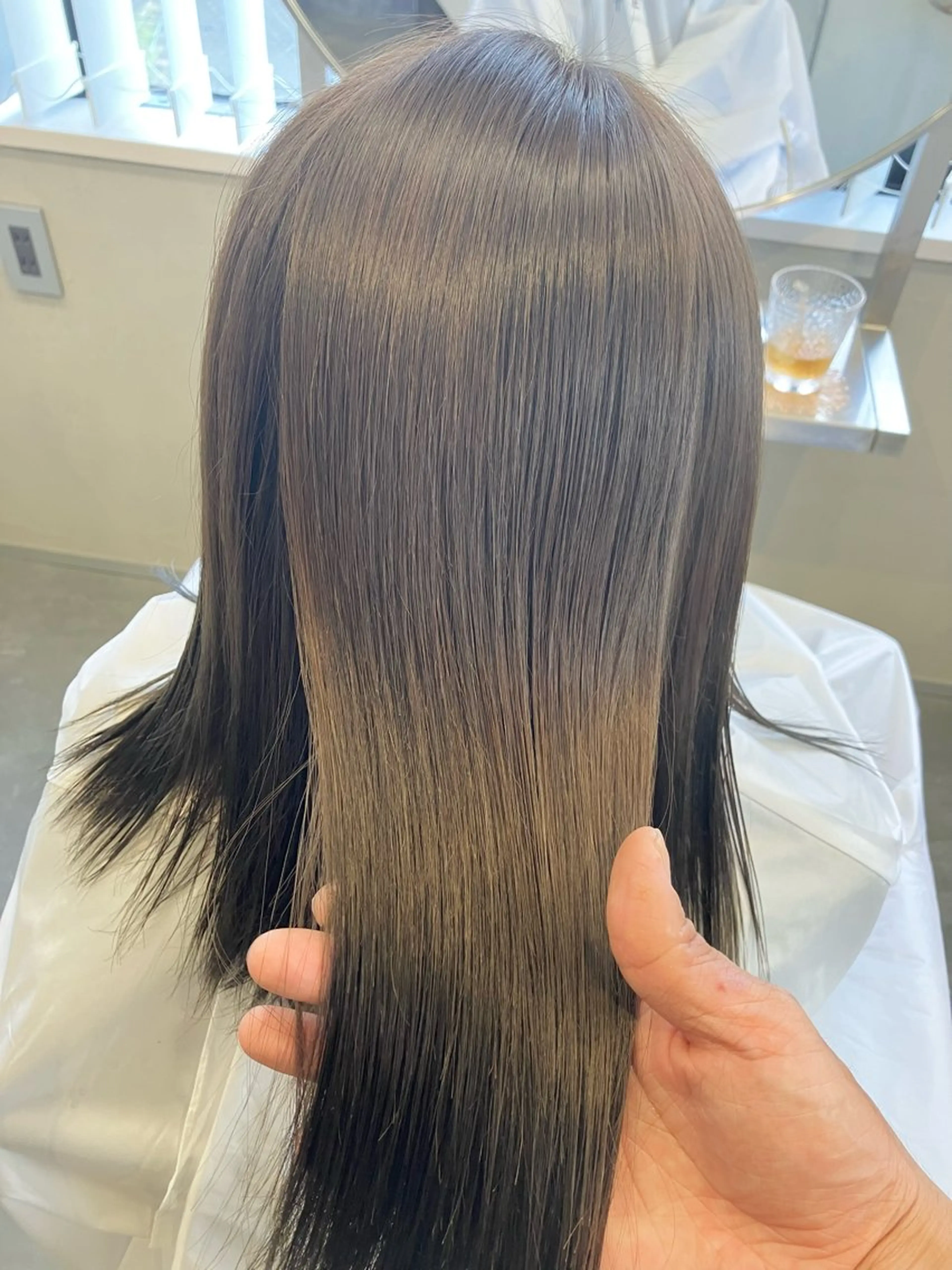 透明感抜群✨️ブリーチなしダブルカラー【ブリーチなし】【ダブルカラー】の写真