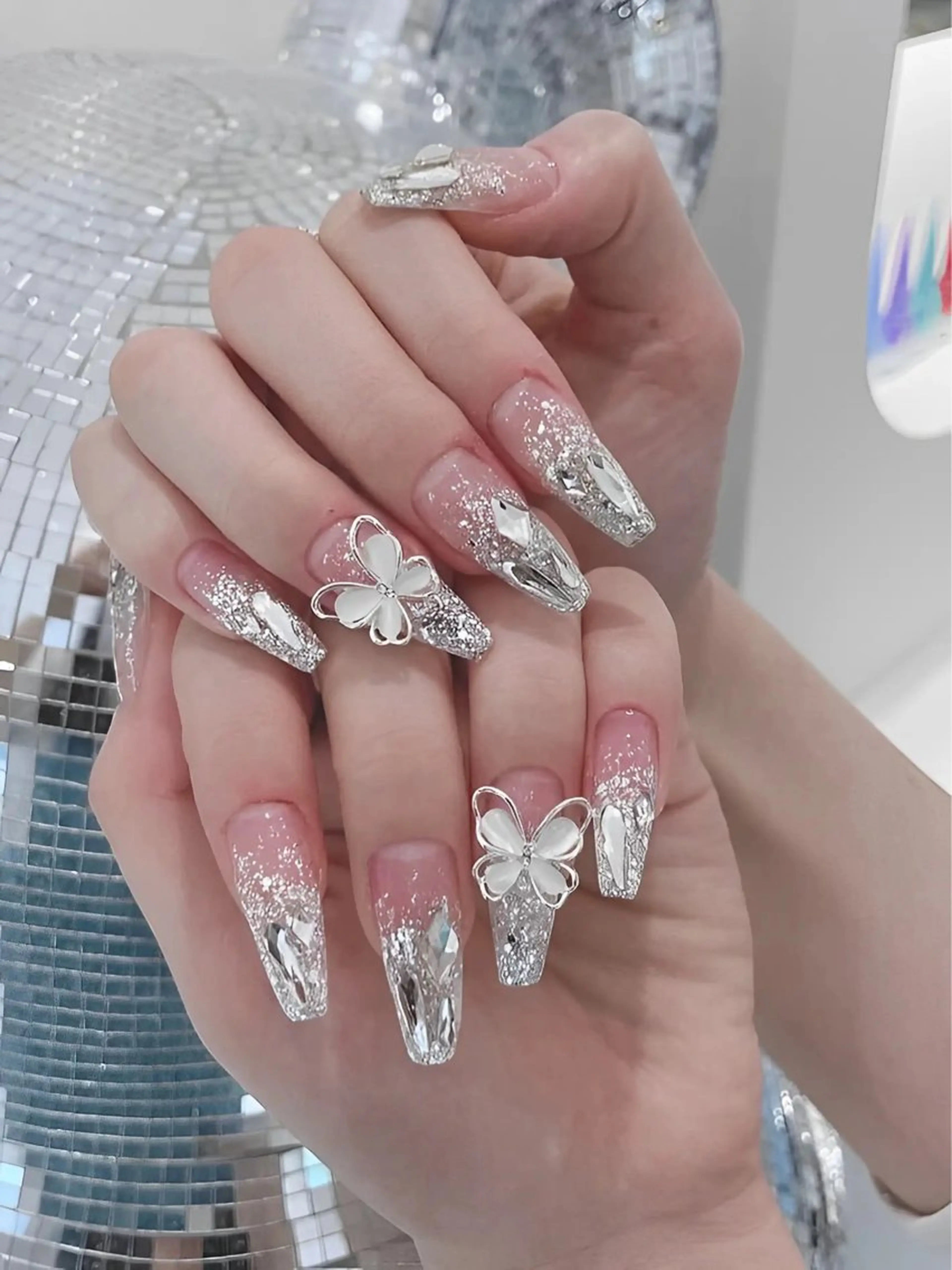 オフあり❤️長さ出し10本＋やり放題 150分🌸💖13800円->10800円🎊 ベースバラジェル使う💞🎊🎀の写真