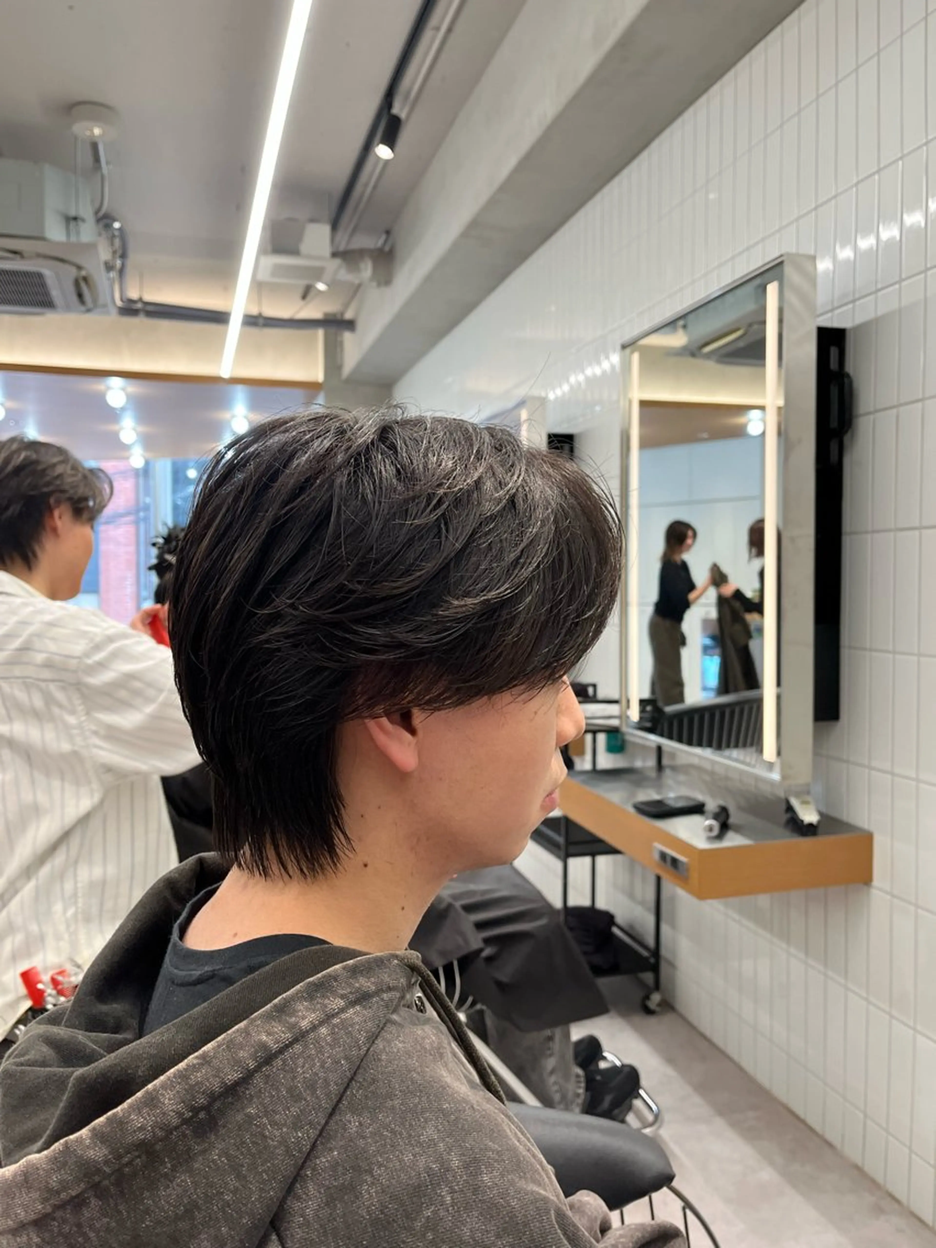 ショート ウルフカット🐺 センターパート🌈のヘアスタイル