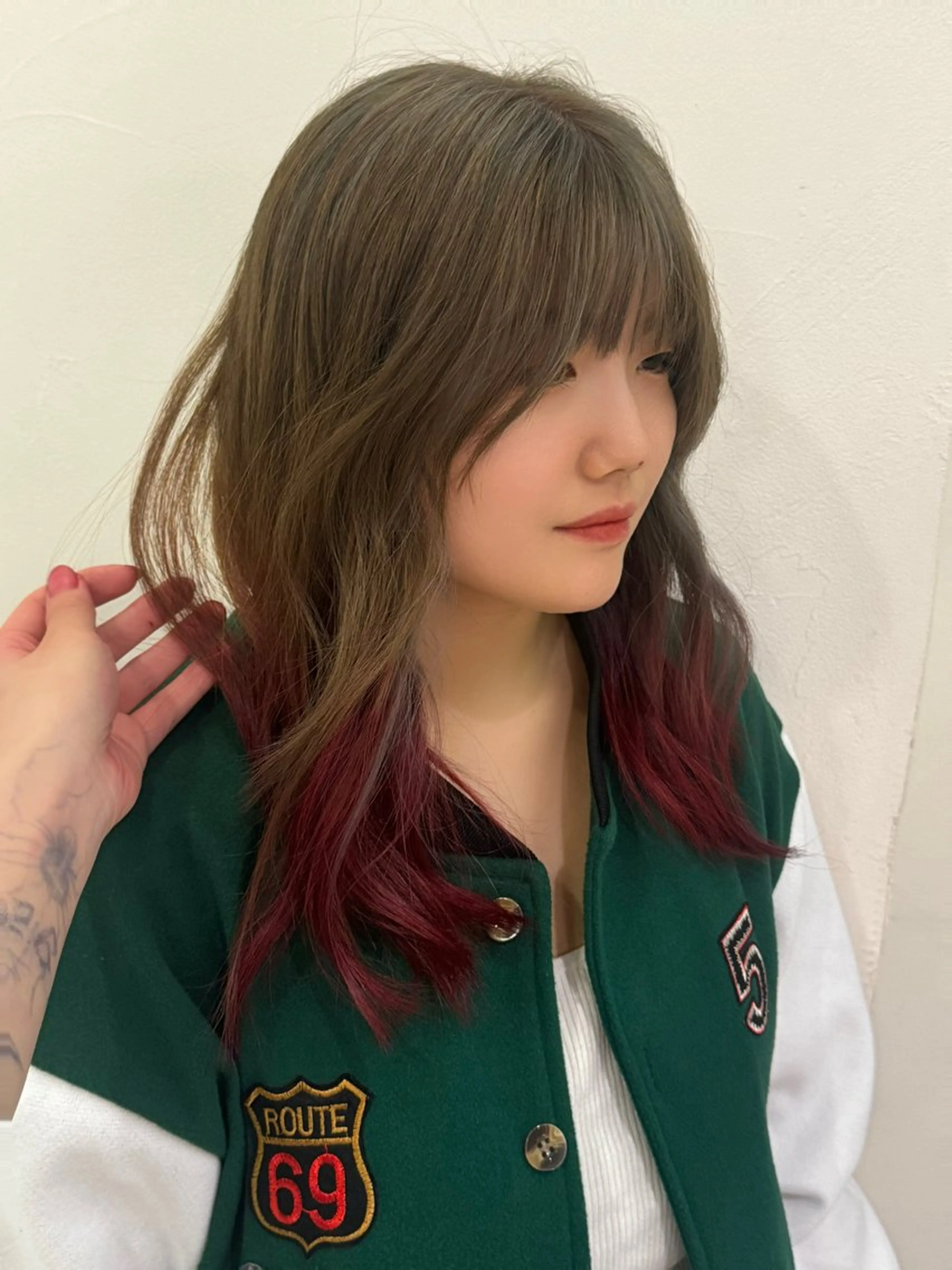 カラー ALBUM池袋店所属・レイヤー💚ショート なかむらるか🐬💞のヘアスタイル