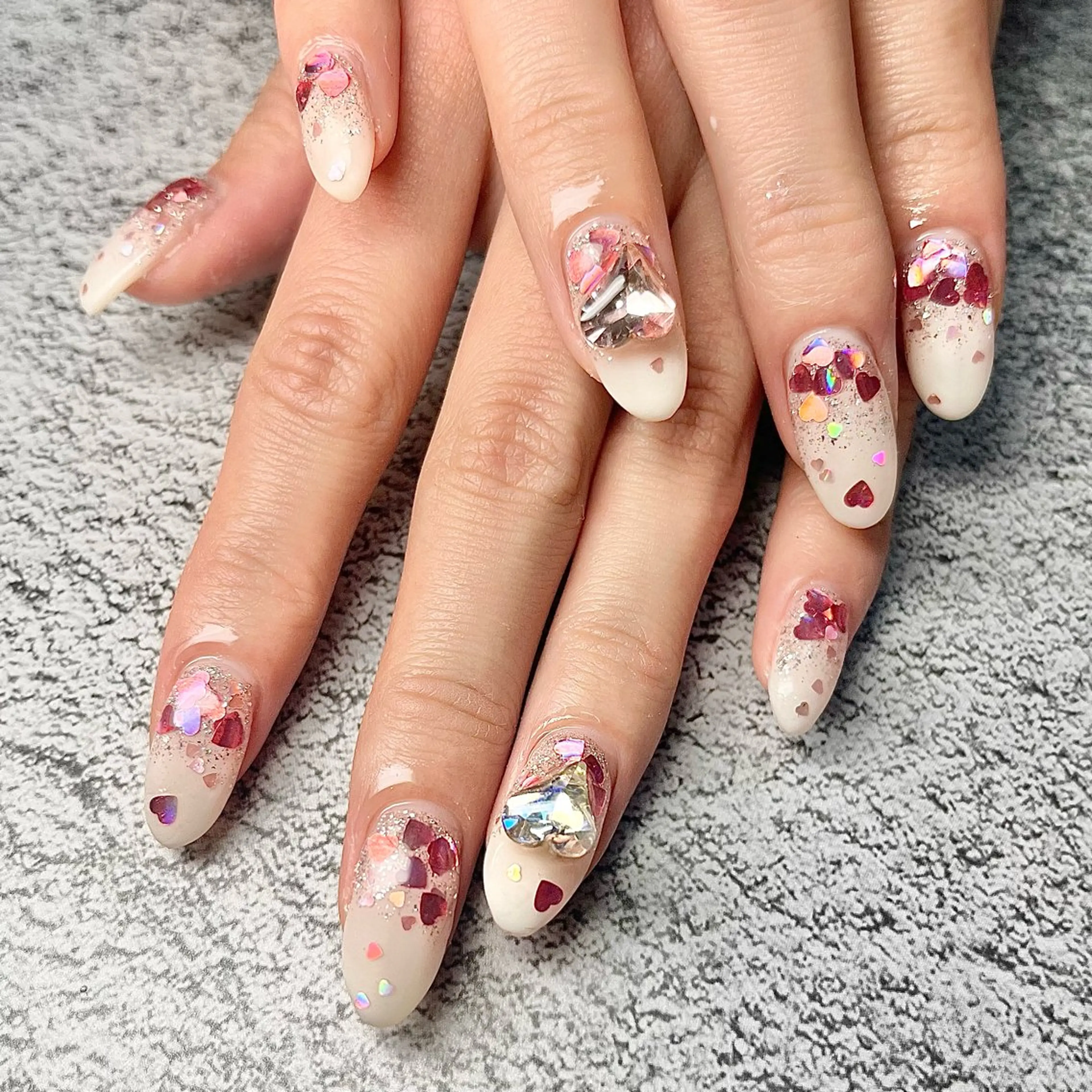 ネイル ハンドネイル Queen nail 北堀江 ASUKAのネイルデザイン