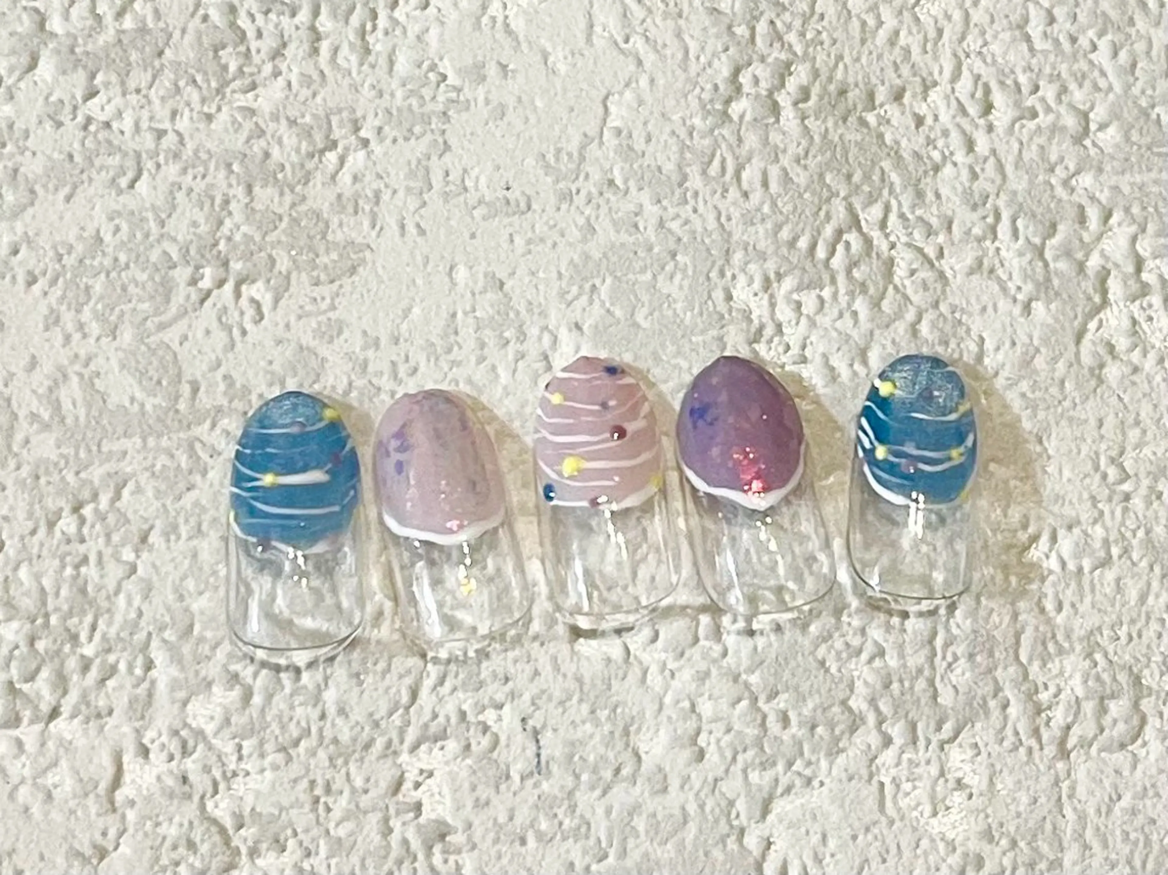 ネイル ジェルネイル キラキラネイル メンズネイル パラジェル 夏ネイル kiki nail たまプラーザのネイルデザイン