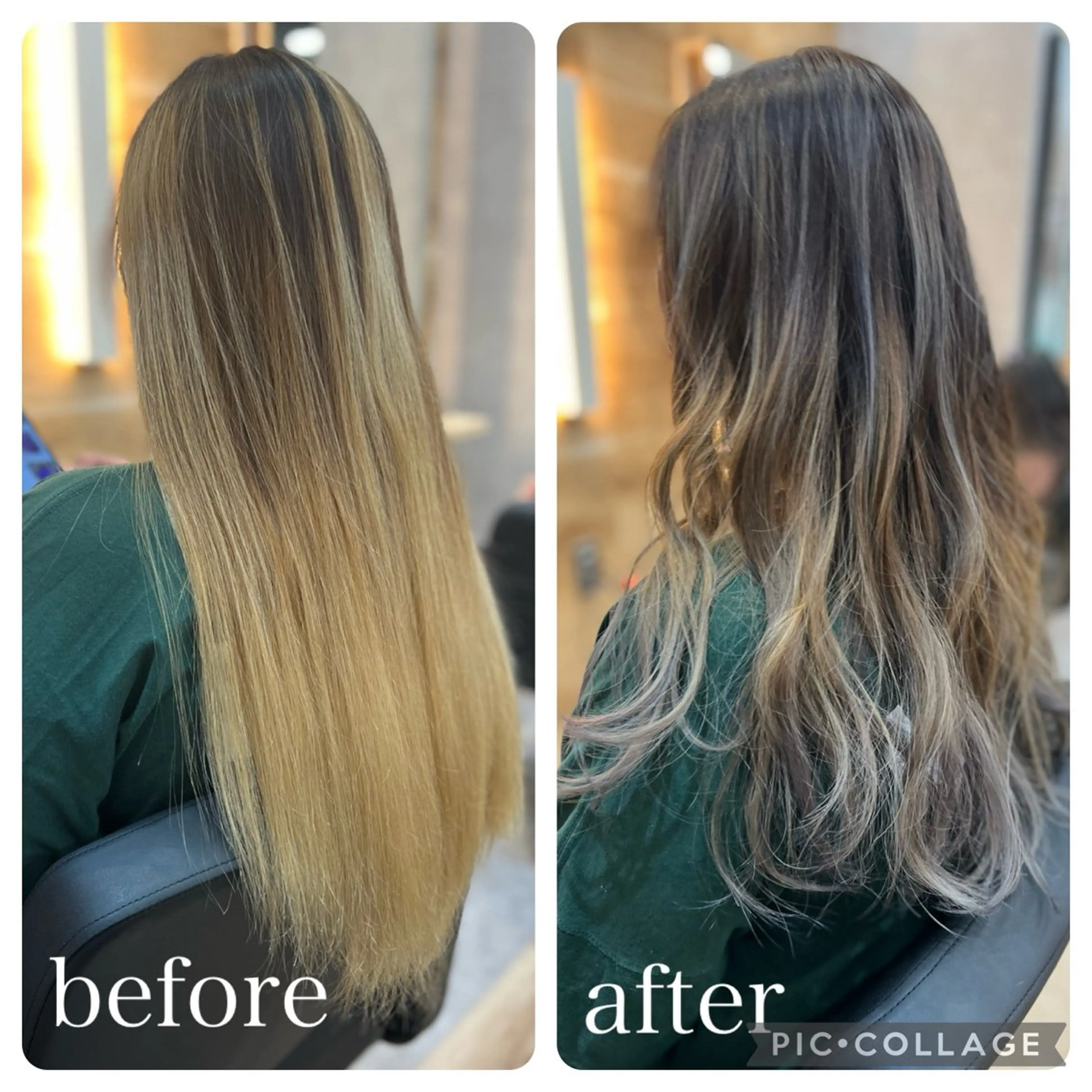 ロング ロング カット ヘアカラー トリートメント Aguhair milo森山知幸のヘアスタイル