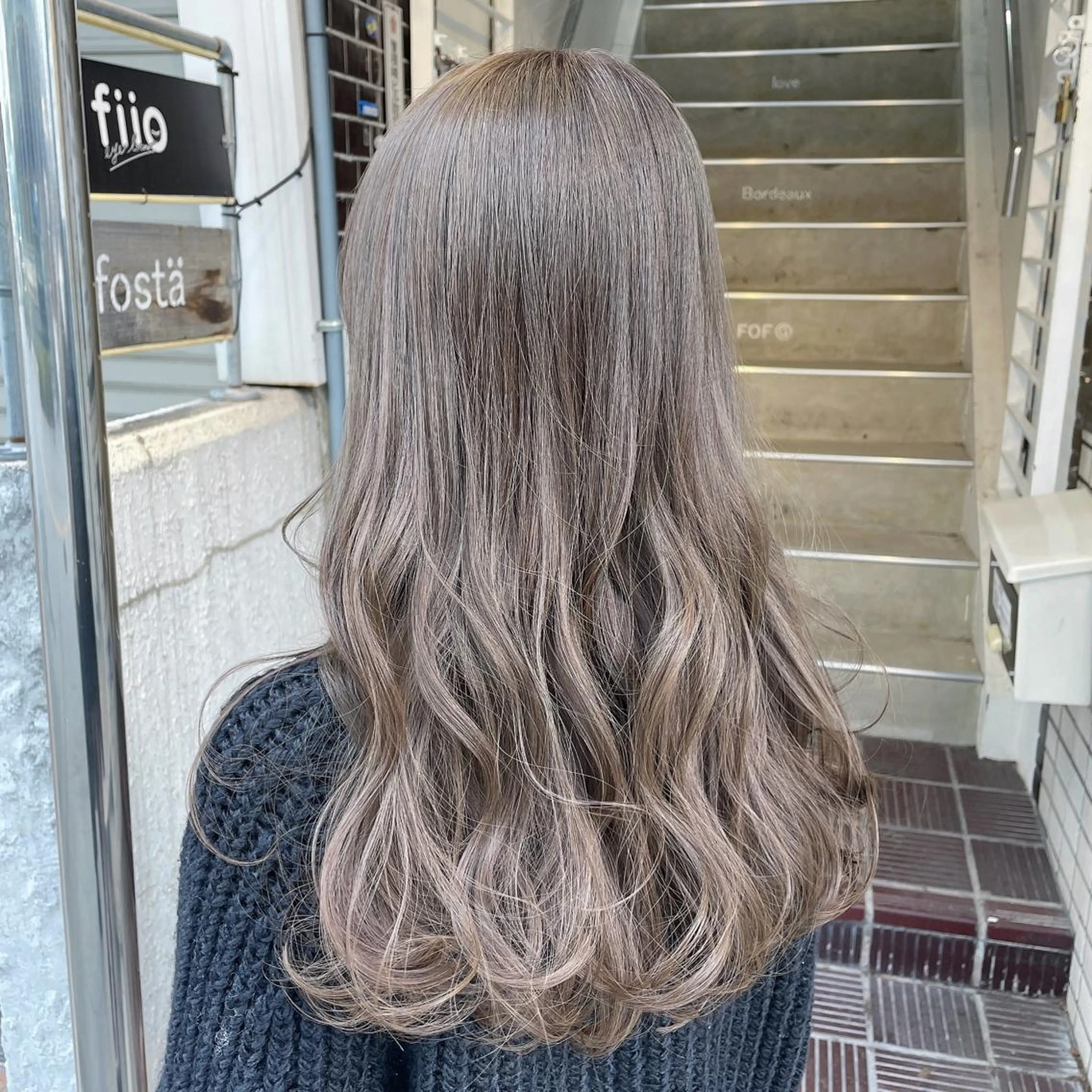 ロング カラー カット ヘアカラー 梅田美容室 山崎海波のヘアスタイル