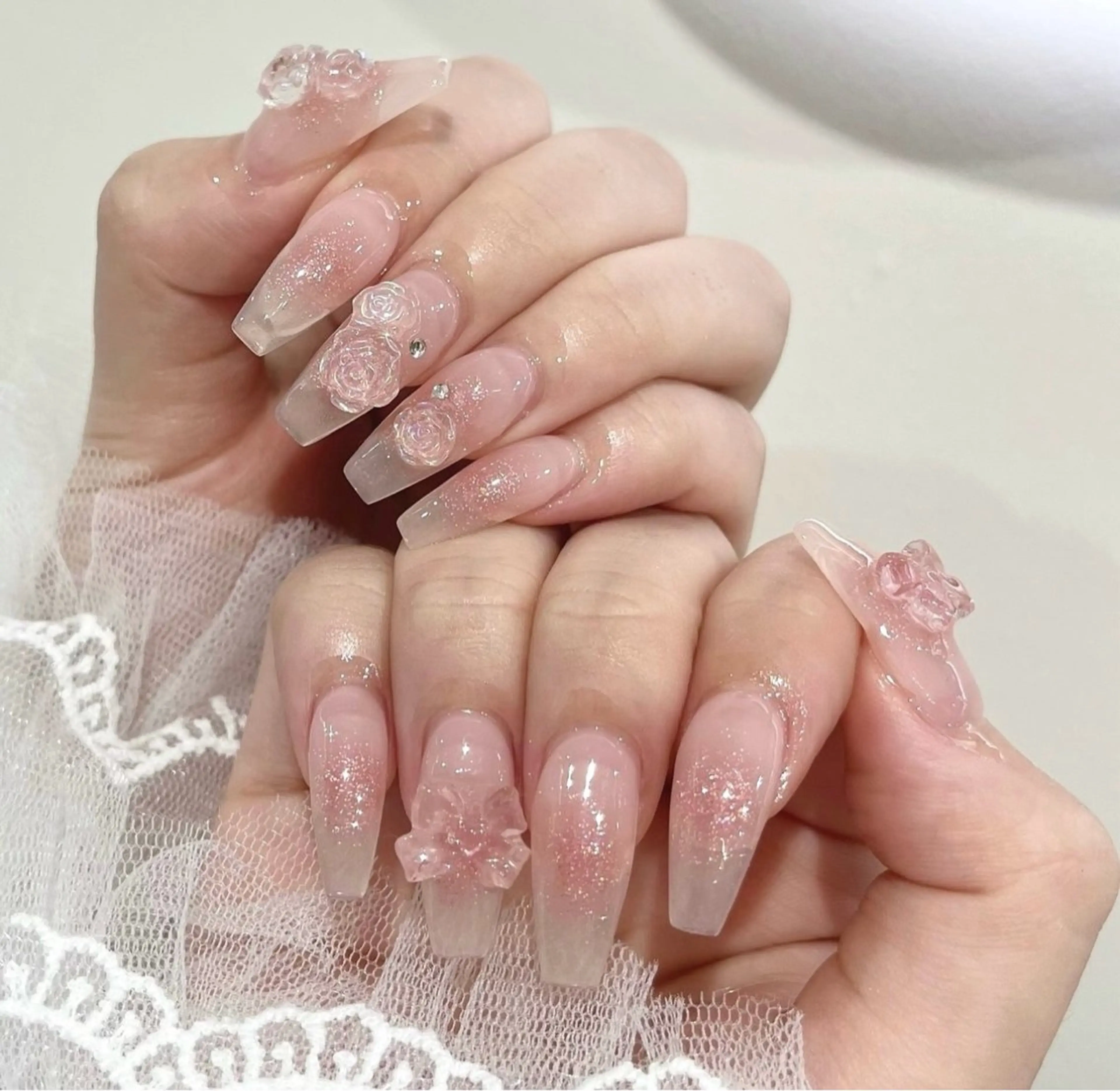 ネイル 長さ出し Mi nailsのネイルデザイン