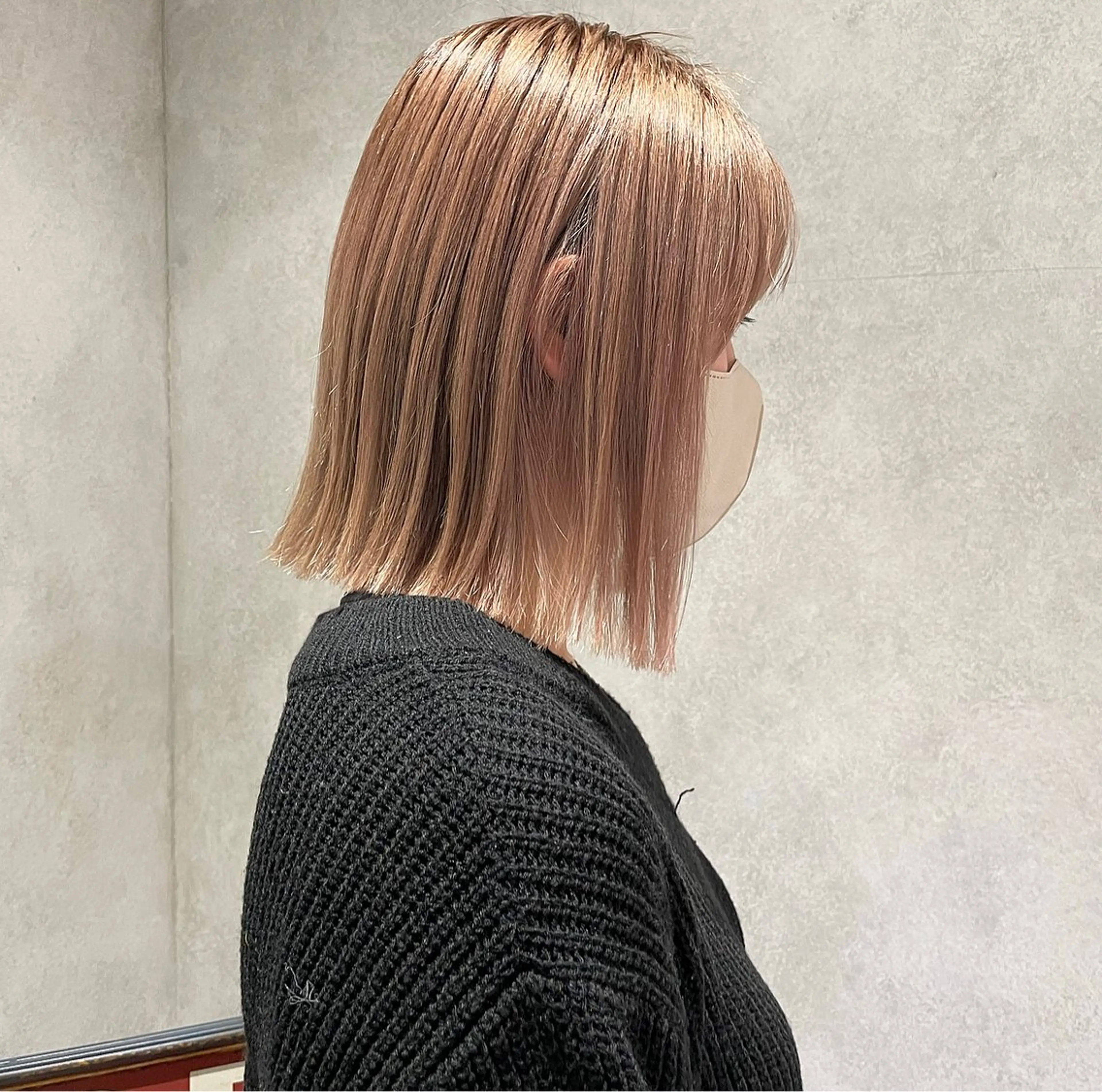 ミディアム カット yumemiレイヤー ‎✴︎ 透明感カラーのヘアスタイル