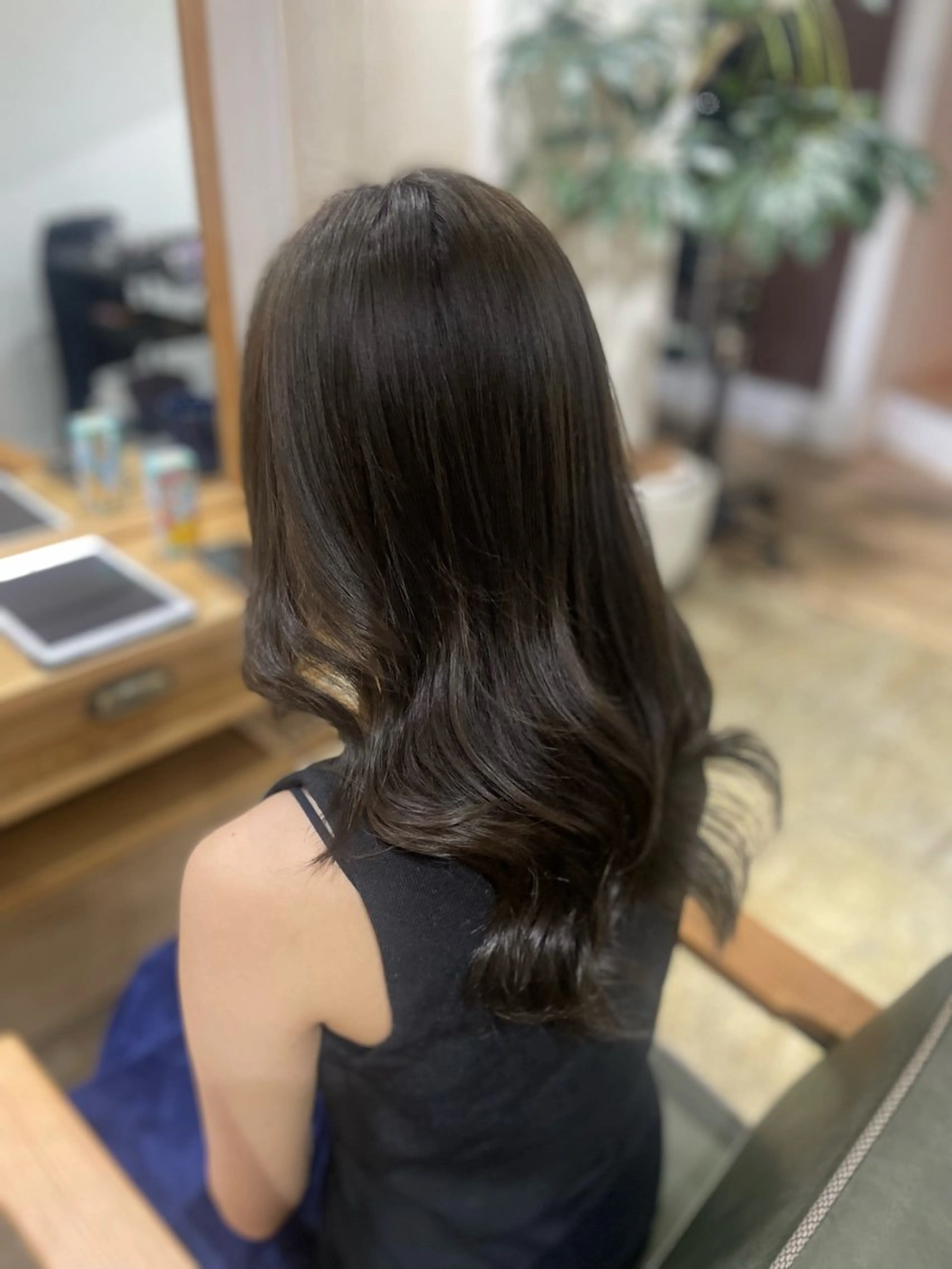 セミロング ヘアカラー トリートメント 🖤keina🖤 詳細必読:*･のヘアスタイル