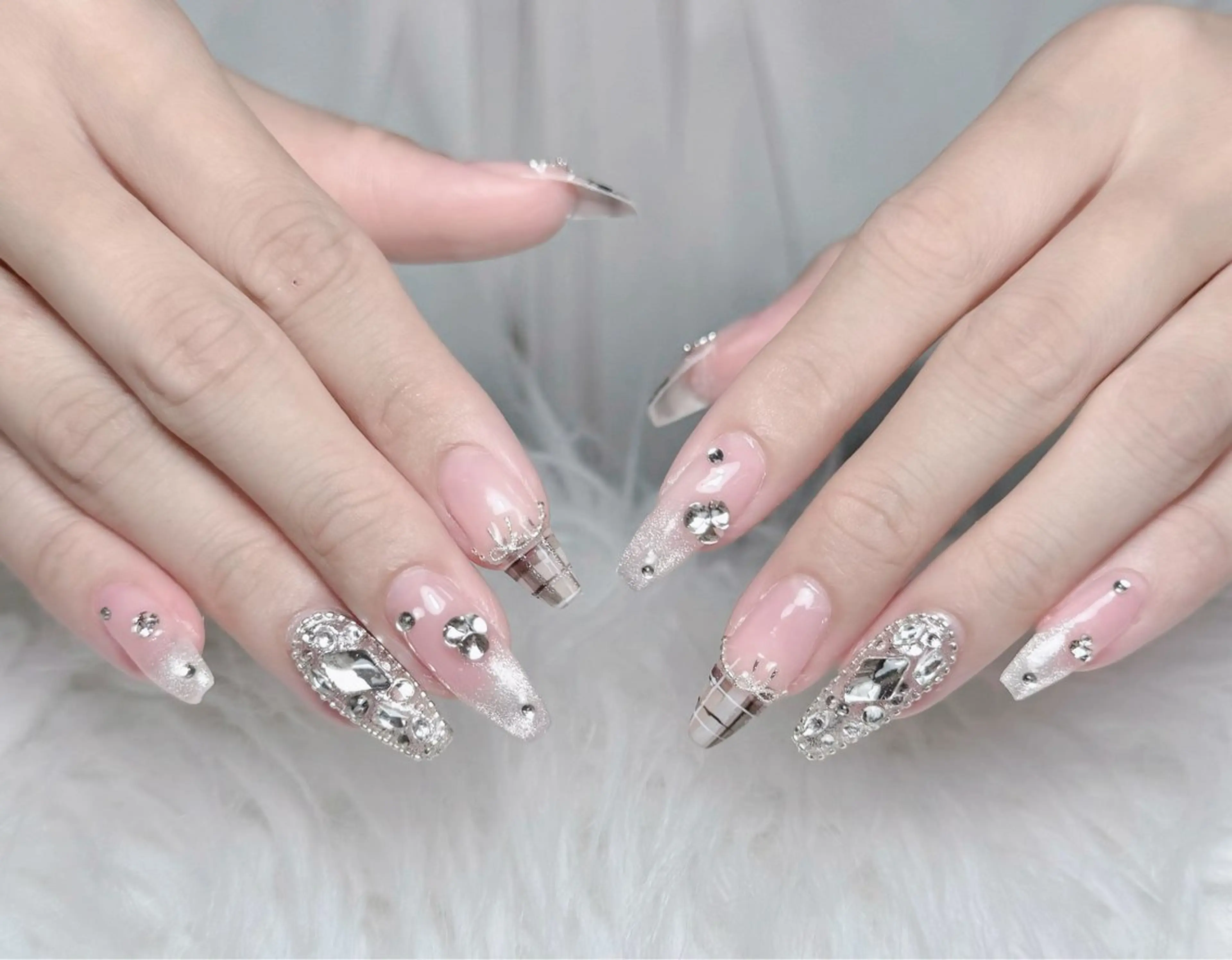 ネイル アートネイル フレンチネイル ジェルネイル 韓国ネイル マグネットネイル ハンドネイル Lenie Nail Okuboのネイルデザイン