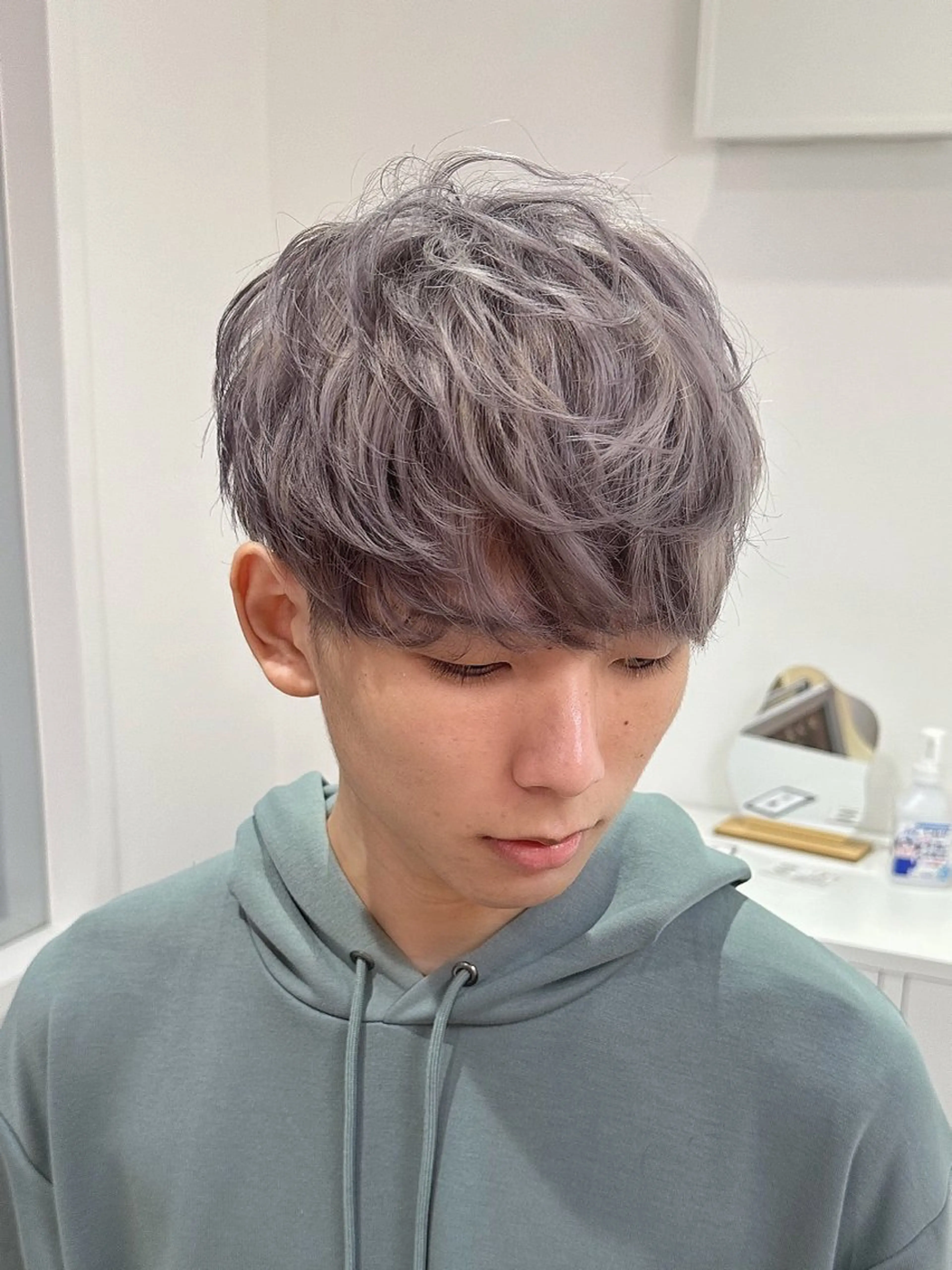カラー メンズ 濱口 健慎のヘアスタイル