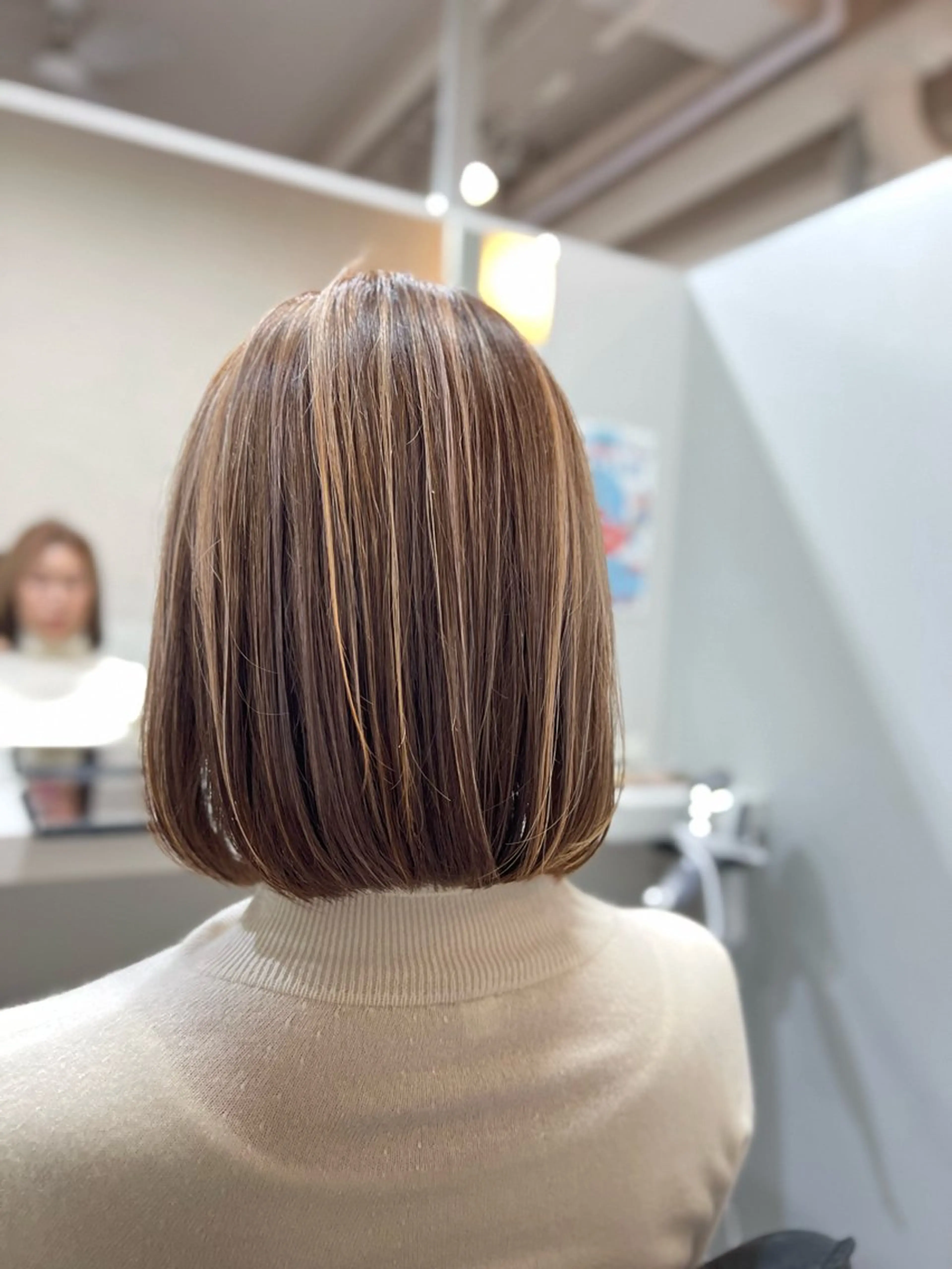 ミディアム カラー ハイライトカラー ハイライト 🎀tokute ナオ🧸のヘアスタイル